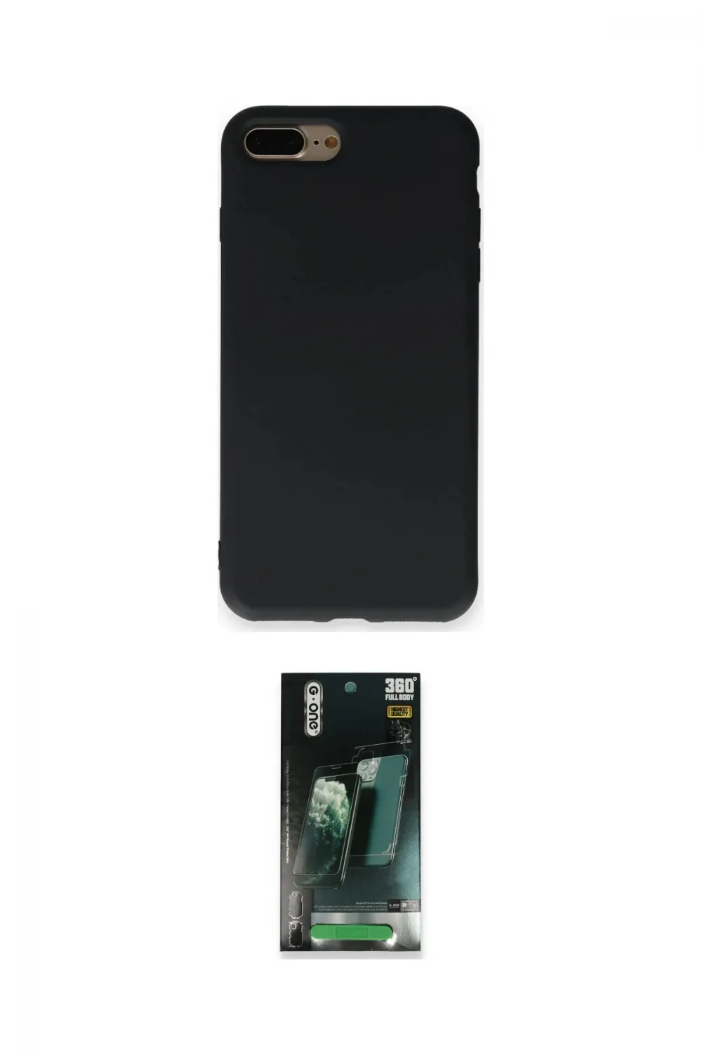 ieg™ iPhone 7 Plus Kılıf Ahenk Serisi - Şeffaf 360 Full Body Arka Koruyucu