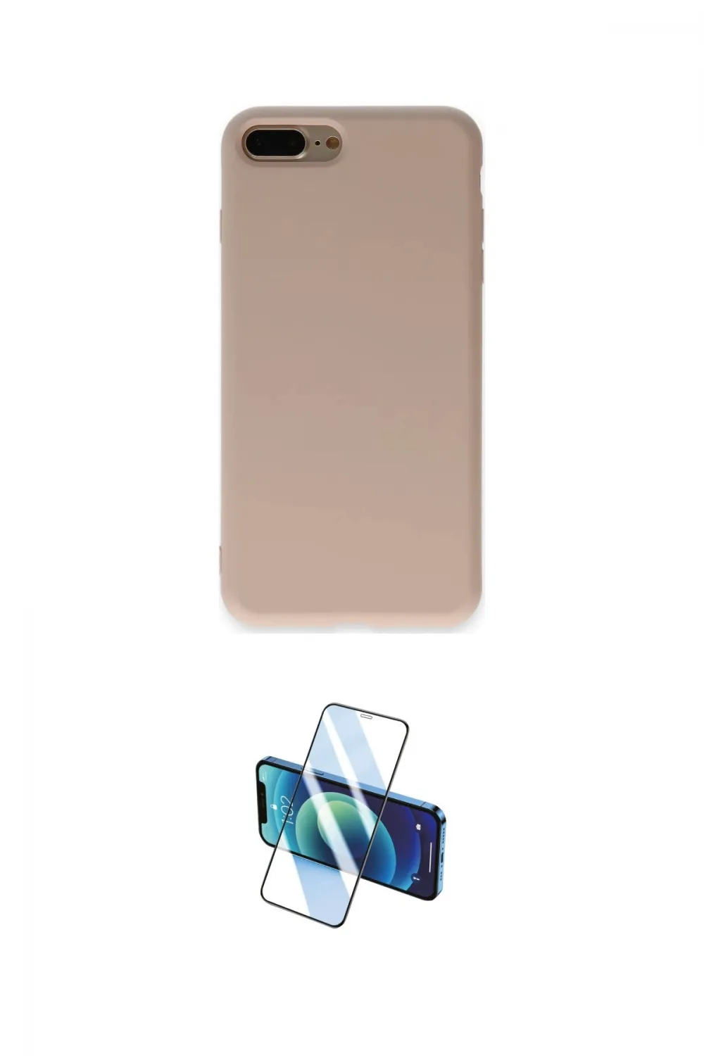 ieg™ iPhone 7 Plus Kılıf Ahenk Serisi - Siyah 3D Antistatik Seramik Nano Ekran Koruyucu