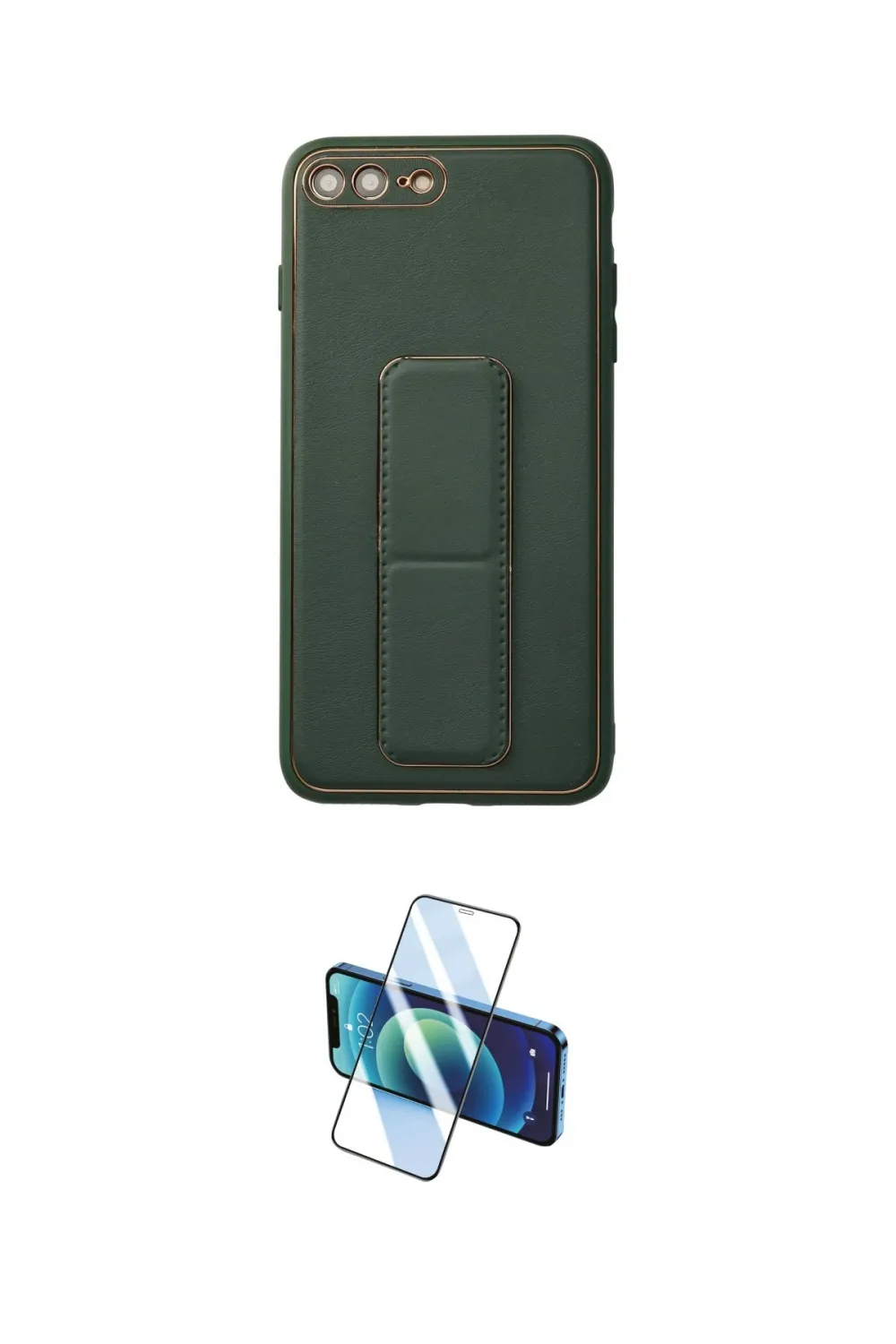 ieg™ iPhone 7 Plus Kılıf Akış Doku - Beyaz 3D Antistatik Seramik Nano Ekran Koruyucu