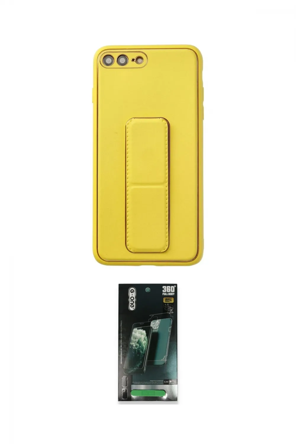 ieg™ iPhone 7 Plus Kılıf Akış Doku - Şeffaf 360 Full Body Arka Koruyucu