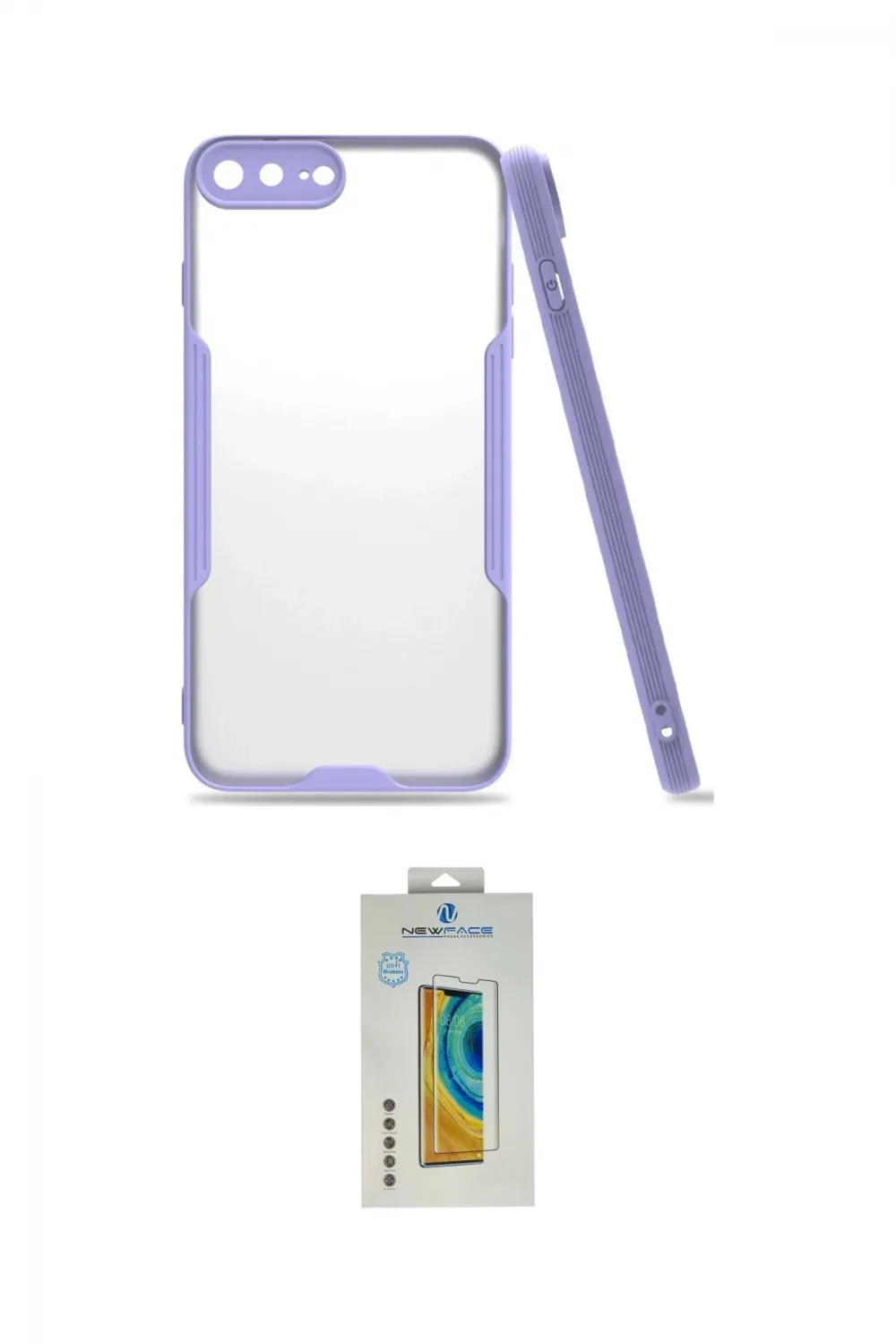 ieg™ iPhone 7 Plus Kılıf Atlas Asil Serisi - Beyaz Polymer Nano Ekran Koruyucu