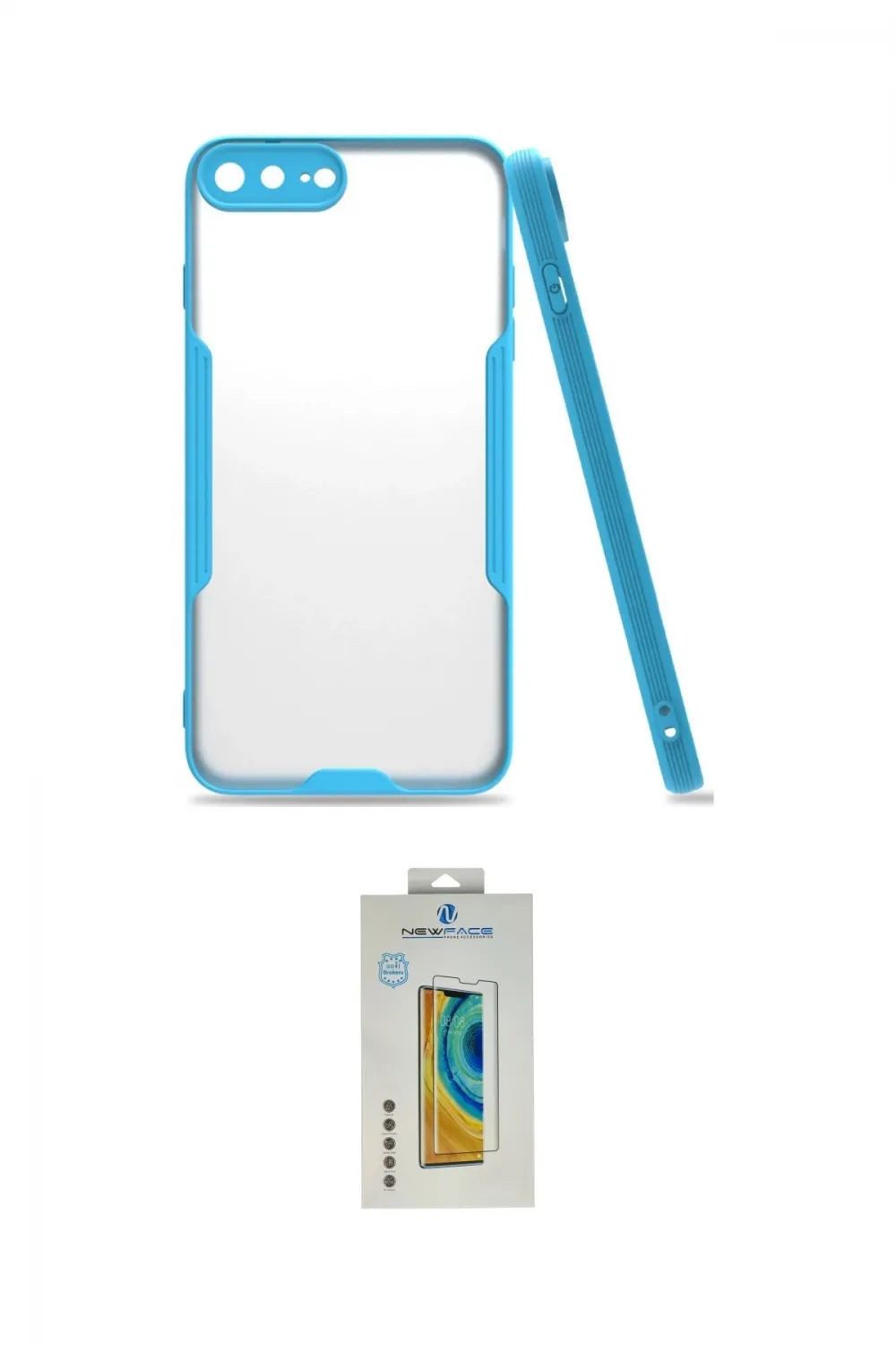 ieg™ iPhone 7 Plus Kılıf Atlas Asil Serisi - Beyaz Polymer Nano Ekran Koruyucu