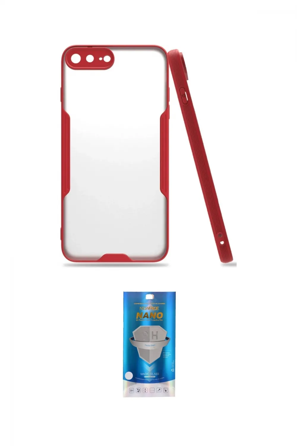 ieg™ iPhone 7 Plus Kılıf Atlas Asil Serisi - Şeffaf Royal Nano Ekran Koruyucu