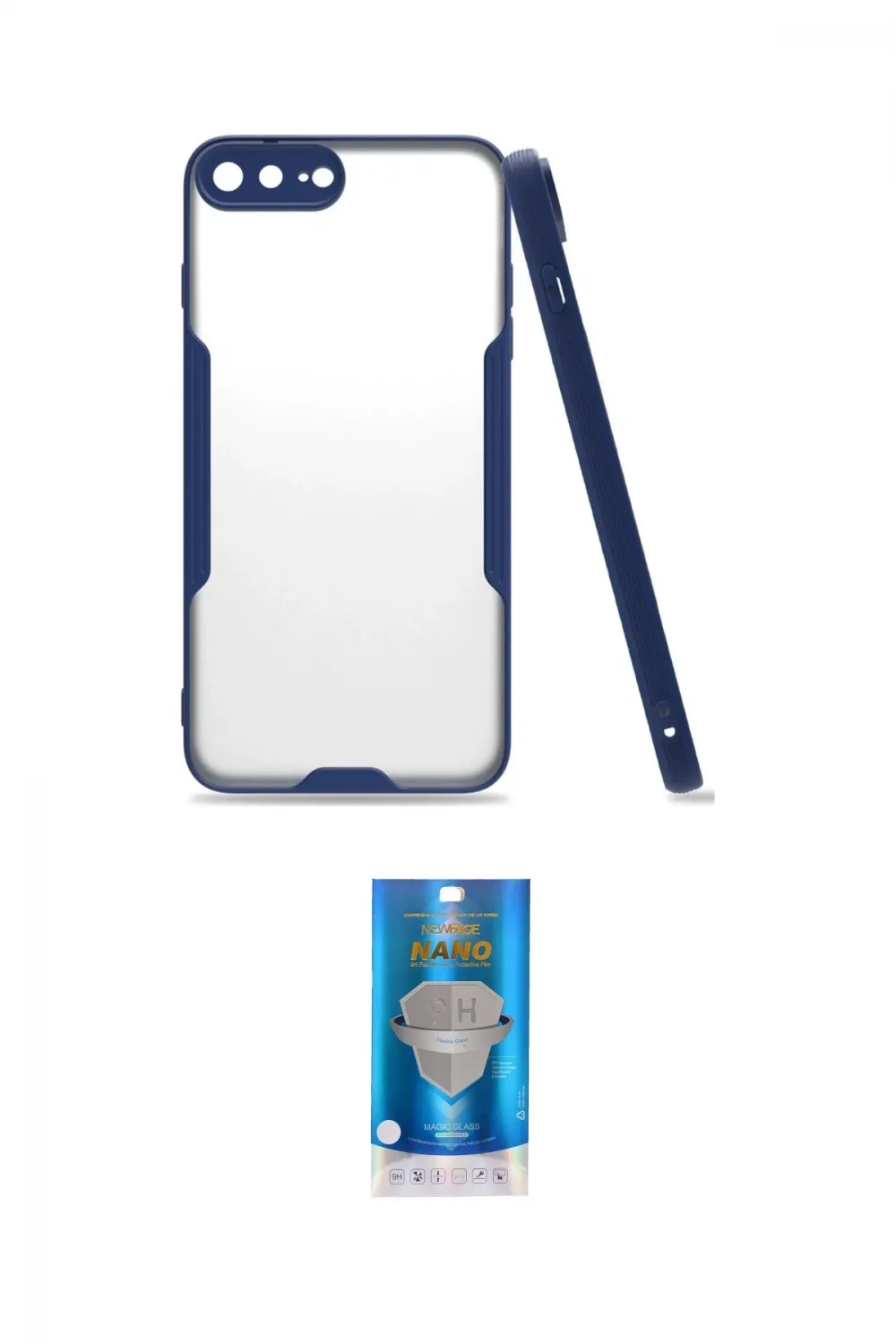 ieg™ iPhone 7 Plus Kılıf Atlas Asil Serisi - Şeffaf Royal Nano Ekran Koruyucu