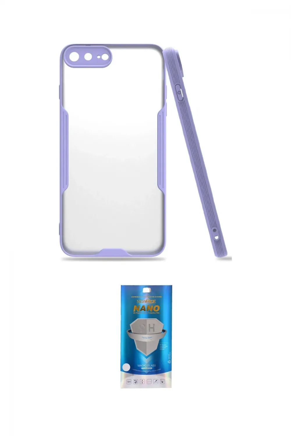 ieg™ iPhone 7 Plus Kılıf Atlas Asil Serisi - Şeffaf Royal Nano Ekran Koruyucu