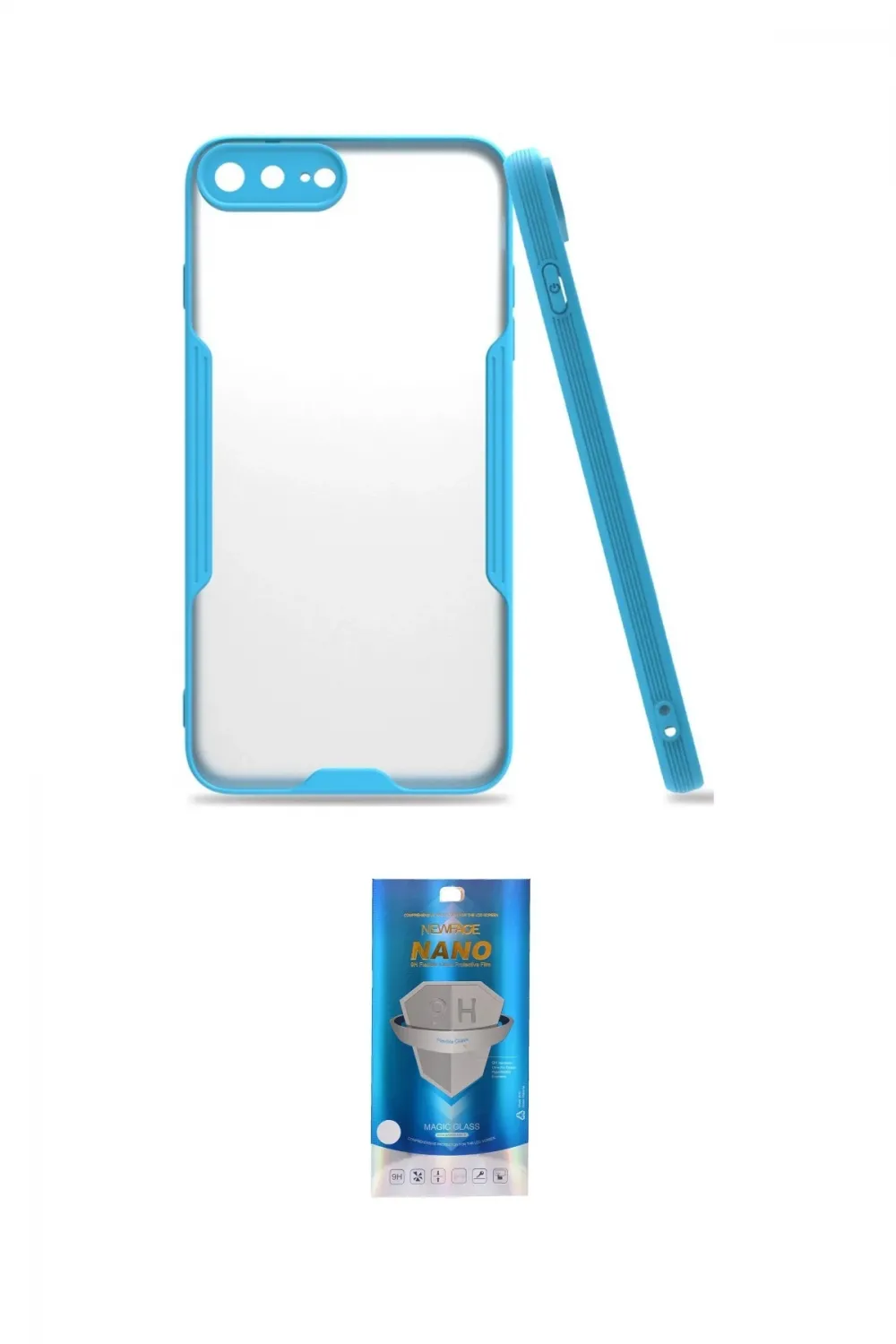 ieg™ iPhone 7 Plus Kılıf Atlas Asil Serisi - Şeffaf Royal Nano Ekran Koruyucu