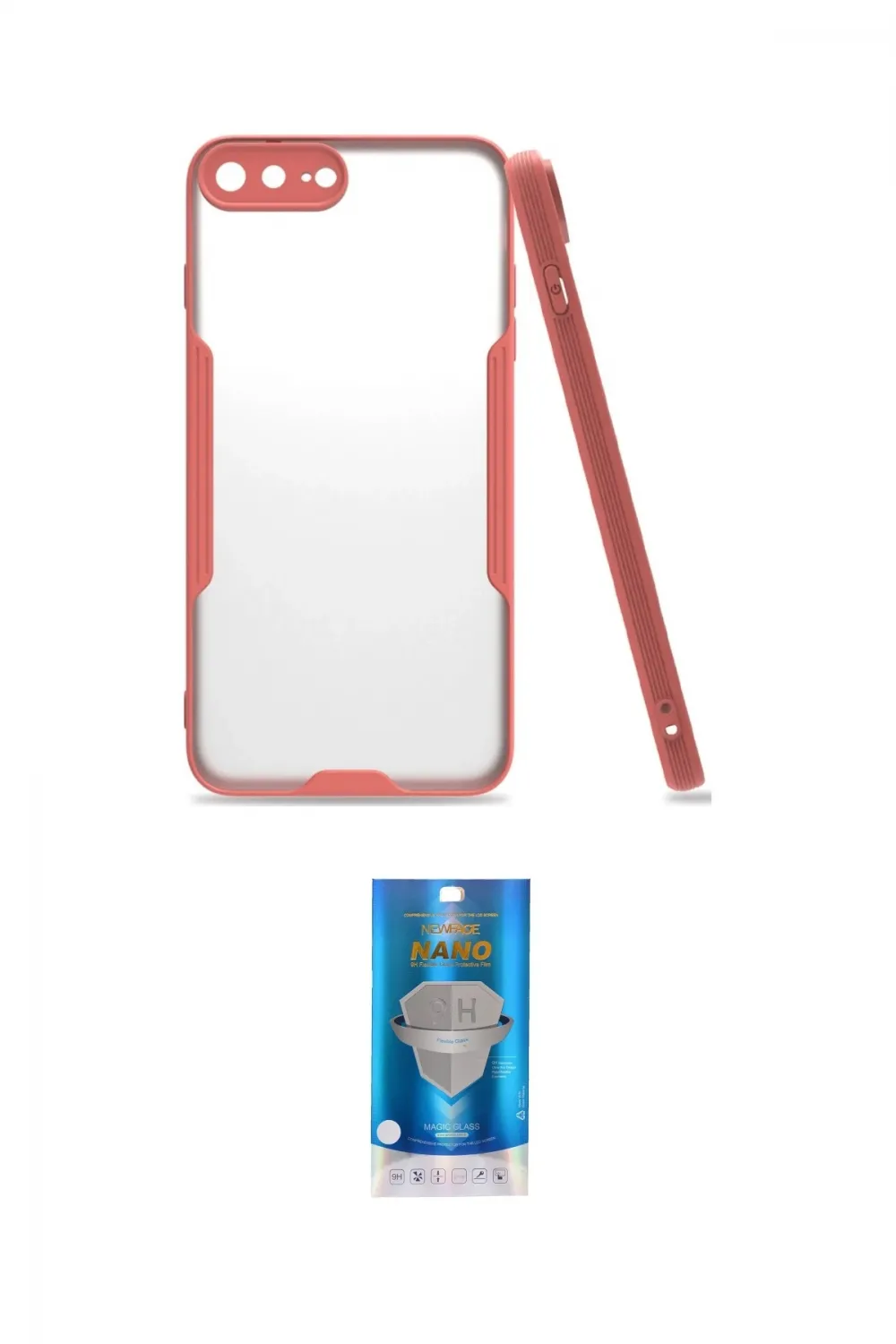 ieg™ iPhone 7 Plus Kılıf Atlas Asil Serisi - Şeffaf Royal Nano Ekran Koruyucu