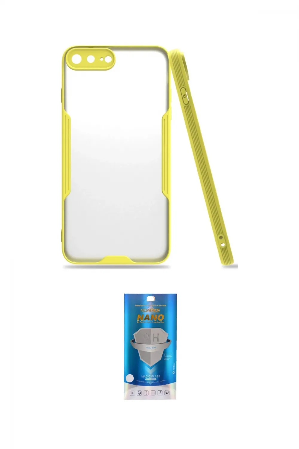 ieg™ iPhone 7 Plus Kılıf Atlas Asil Serisi - Şeffaf Royal Nano Ekran Koruyucu