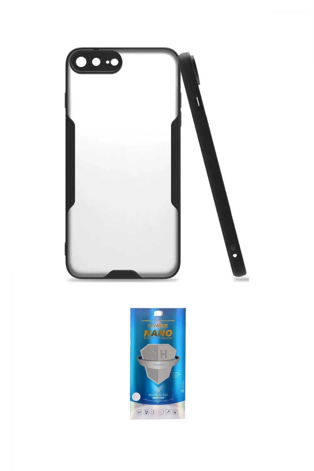 ieg™ iPhone 7 Plus Kılıf Atlas Asil Serisi - Şeffaf Royal Nano Ekran Koruyucu