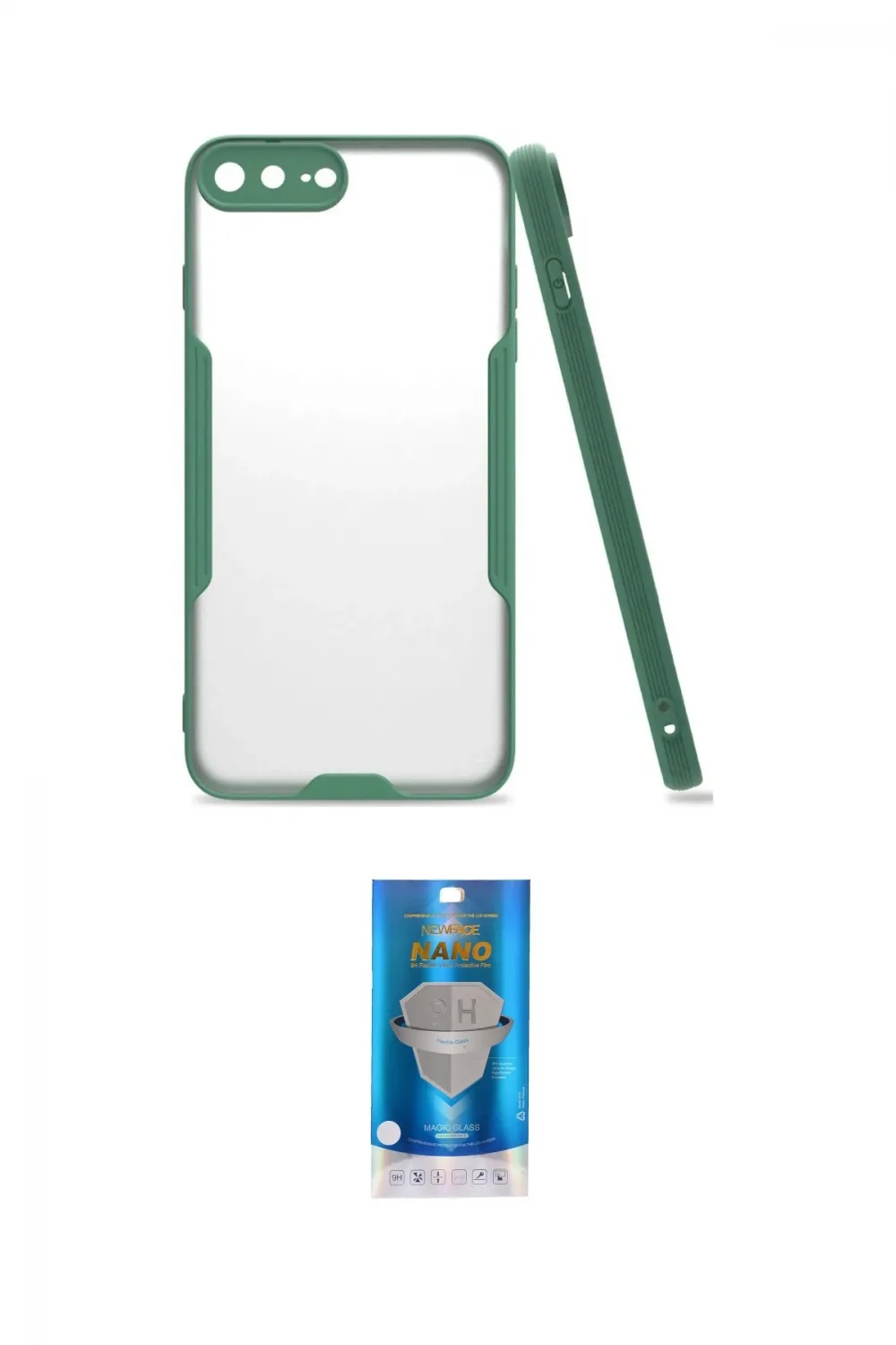 ieg™ iPhone 7 Plus Kılıf Atlas Asil Serisi - Şeffaf Royal Nano Ekran Koruyucu