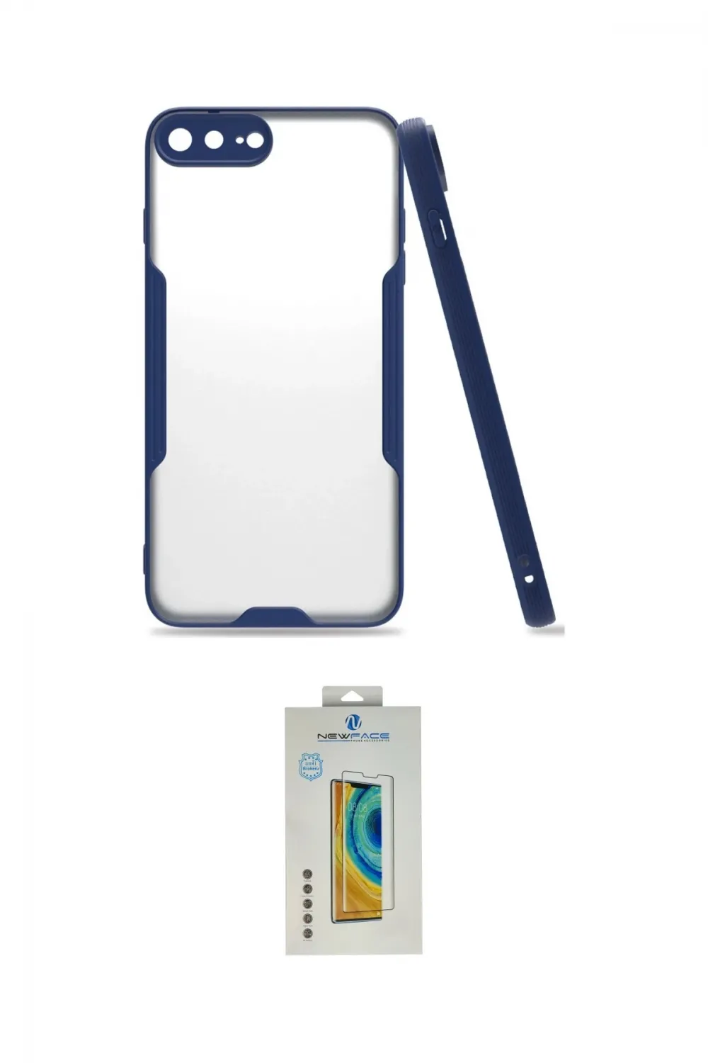 ieg™ iPhone 7 Plus Kılıf Atlas Asil Serisi - Siyah Polymer Nano Ekran Koruyucu