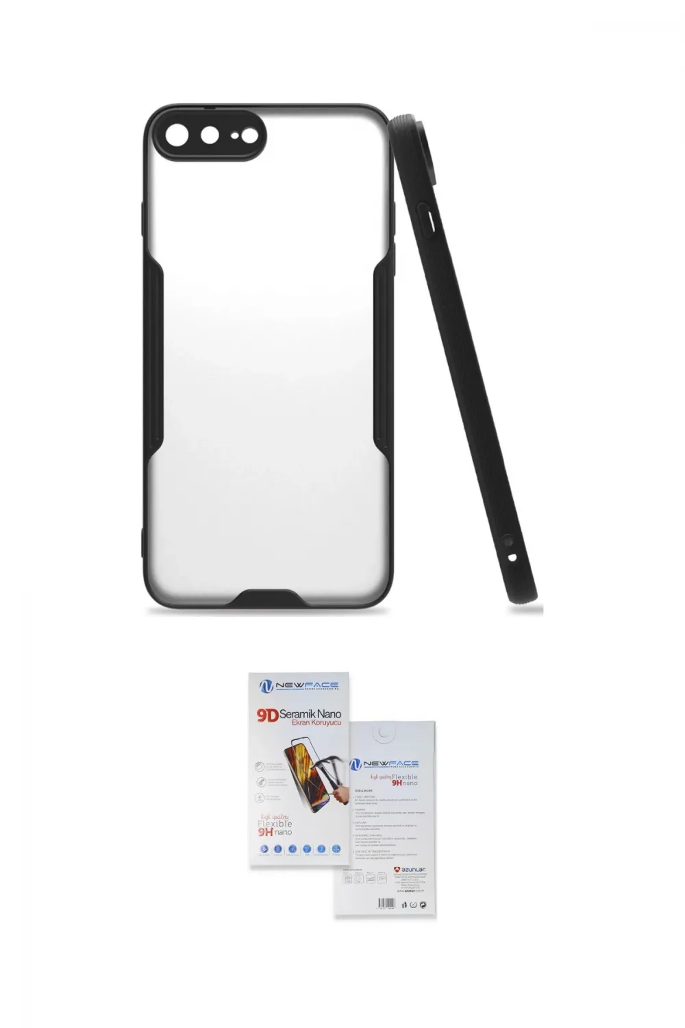 ieg™ iPhone 7 Plus Kılıf Atlas Asil Serisi - Siyah Seramik Nano Ekran Koruyucu