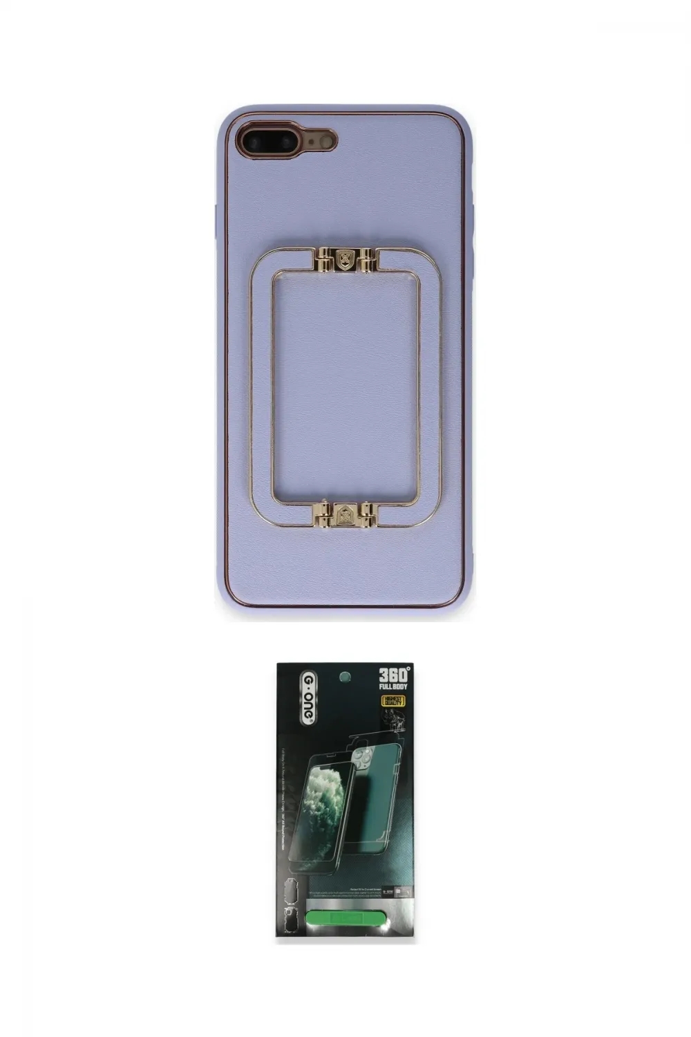 ieg™ iPhone 7 Plus Kılıf Kozmos Minimal Prime - Şeffaf 360 Full Body Arka Koruyucu