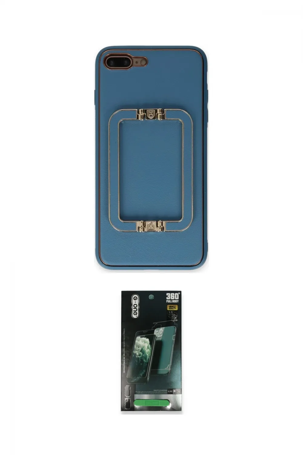ieg™ iPhone 7 Plus Kılıf Kozmos Minimal Prime - Şeffaf 360 Full Body Arka Koruyucu