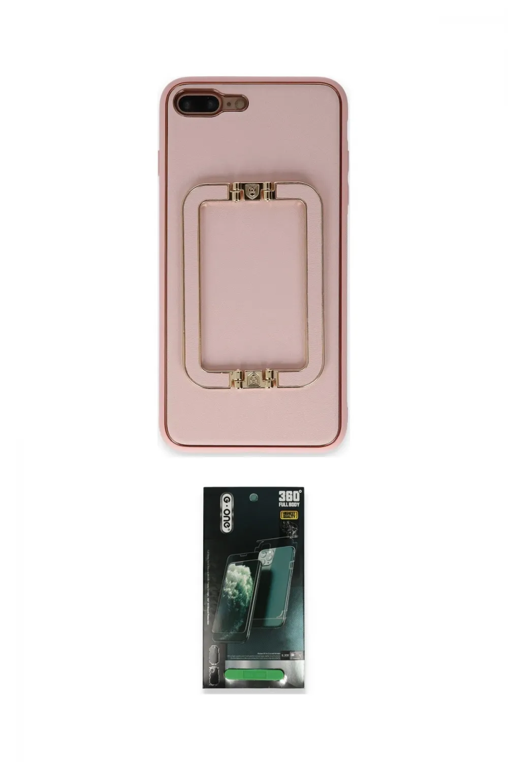 ieg™ iPhone 7 Plus Kılıf Kozmos Minimal Prime - Şeffaf 360 Full Body Arka Koruyucu