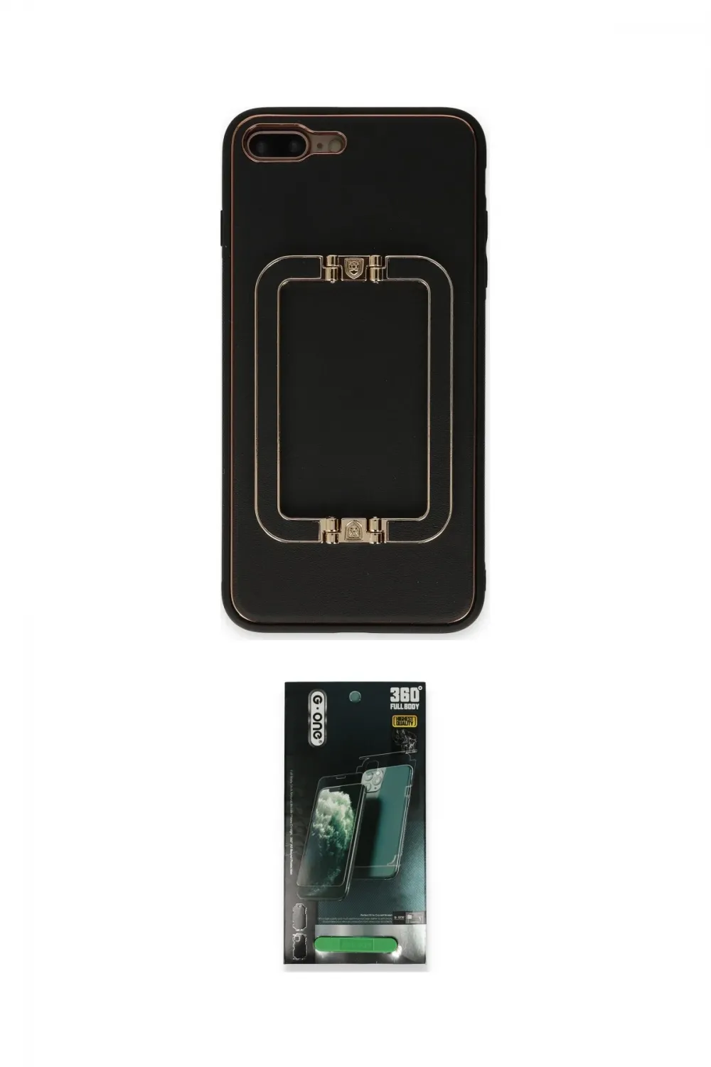 ieg™ iPhone 7 Plus Kılıf Kozmos Minimal Prime - Şeffaf 360 Full Body Arka Koruyucu