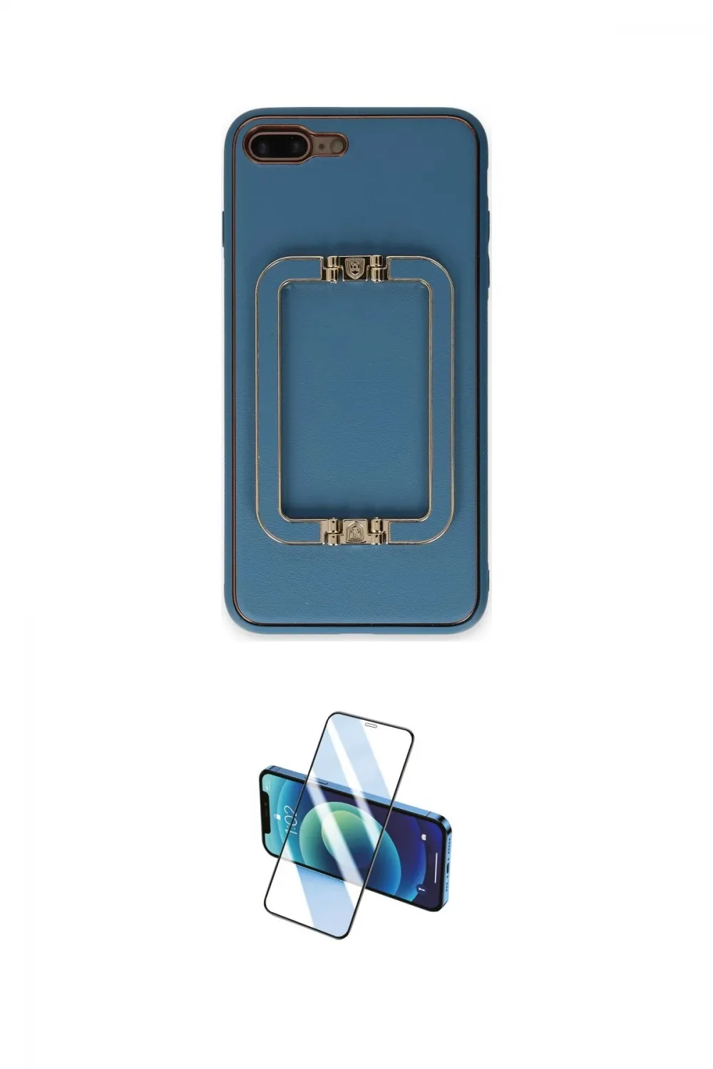 ieg™ iPhone 7 Plus Kılıf Kozmos Minimal Prime - Siyah 3D Antistatik Seramik Nano Ekran Koruyucu
