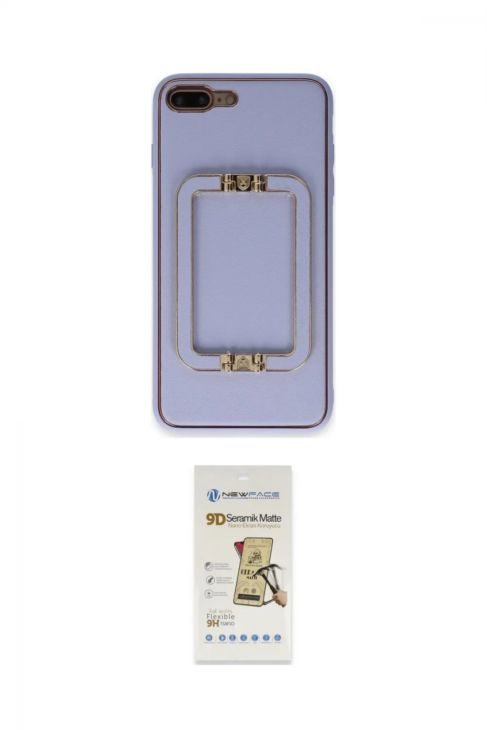 ieg™ iPhone 7 Plus Kılıf Kozmos Minimal Prime - Siyah Mat Seramik Nano Ekran Koruyucu
