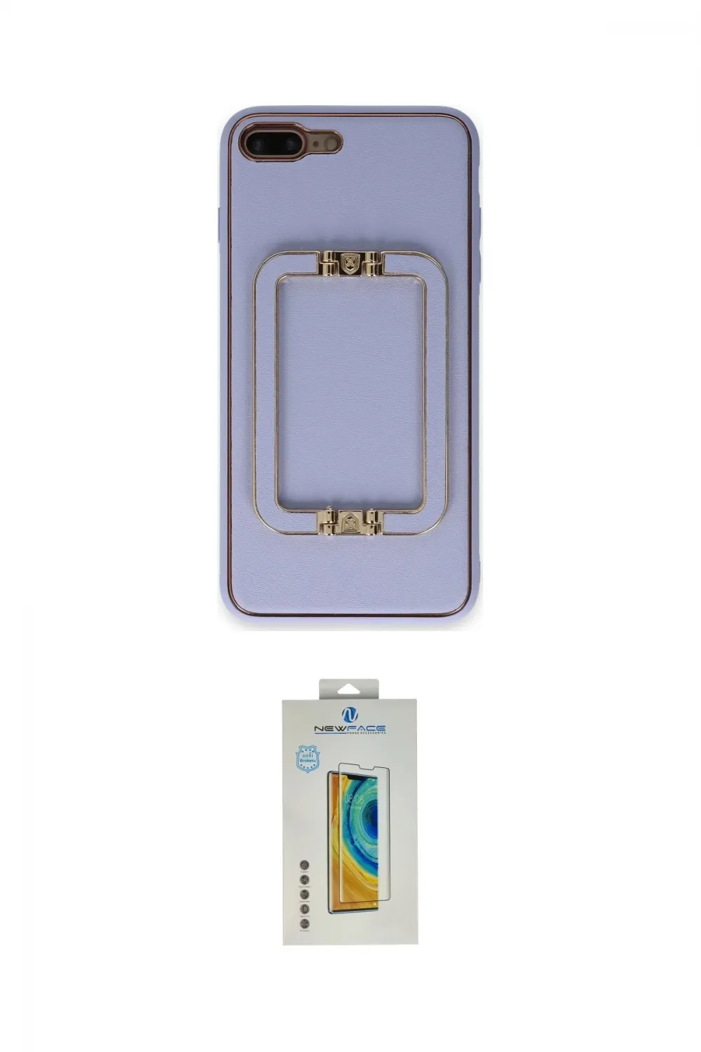 ieg™ iPhone 7 Plus Kılıf Kozmos Minimal Prime - Siyah Polymer Nano Ekran Koruyucu