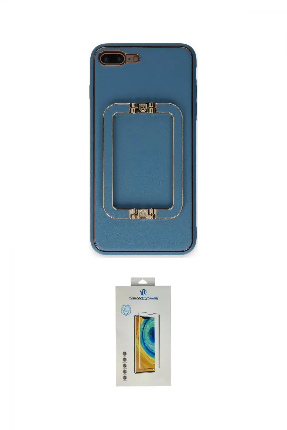 ieg™ iPhone 7 Plus Kılıf Kozmos Minimal Prime - Siyah Polymer Nano Ekran Koruyucu