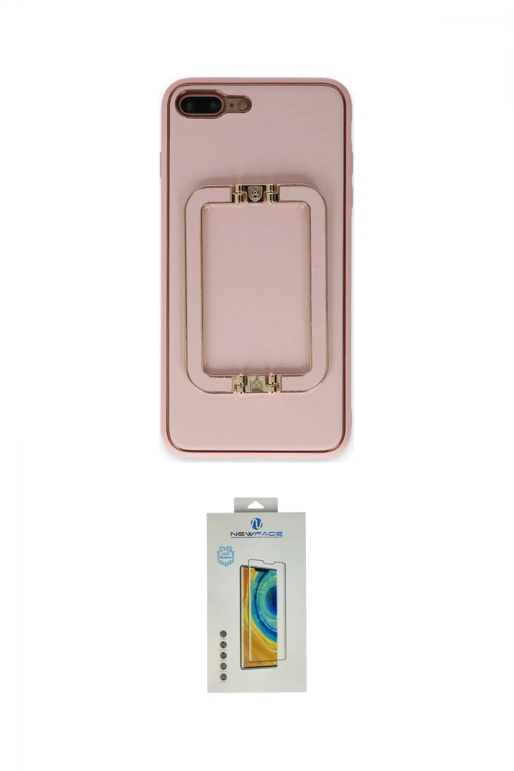 ieg™ iPhone 7 Plus Kılıf Kozmos Minimal Prime - Siyah Polymer Nano Ekran Koruyucu