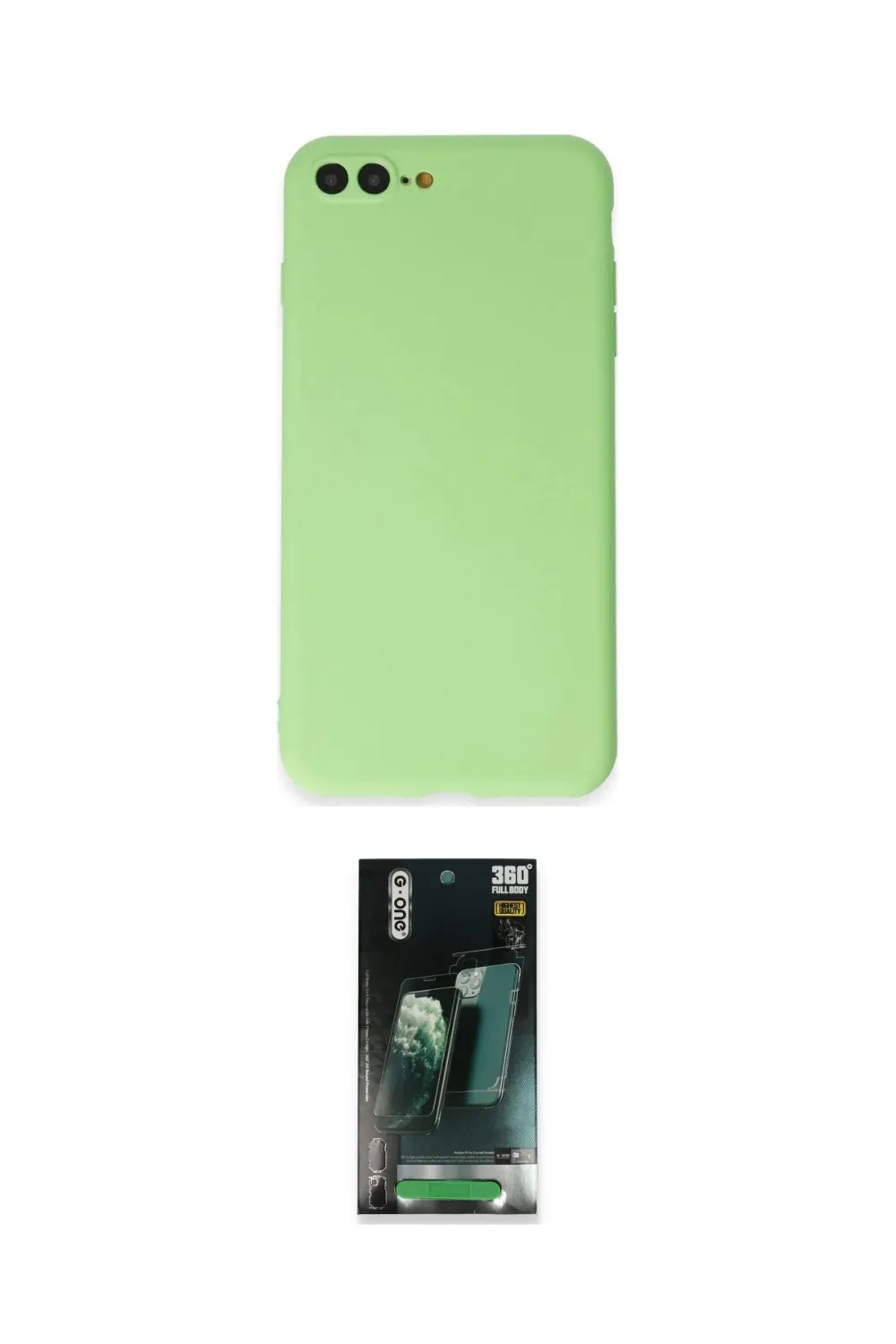 ieg™ iPhone 7 Plus Kılıf Kozmos Yansıma Özel Seri - Şeffaf 360 Full Body Arka Koruyucu