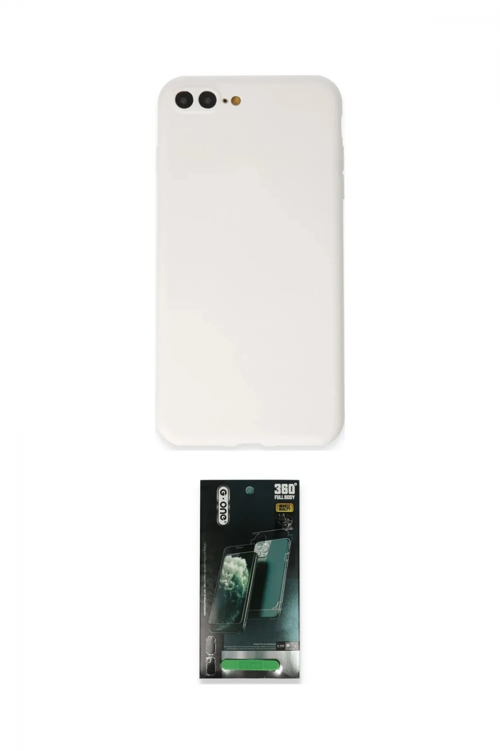 ieg™ iPhone 7 Plus Kılıf Kozmos Yansıma Özel Seri - Şeffaf 360 Full Body Arka Koruyucu