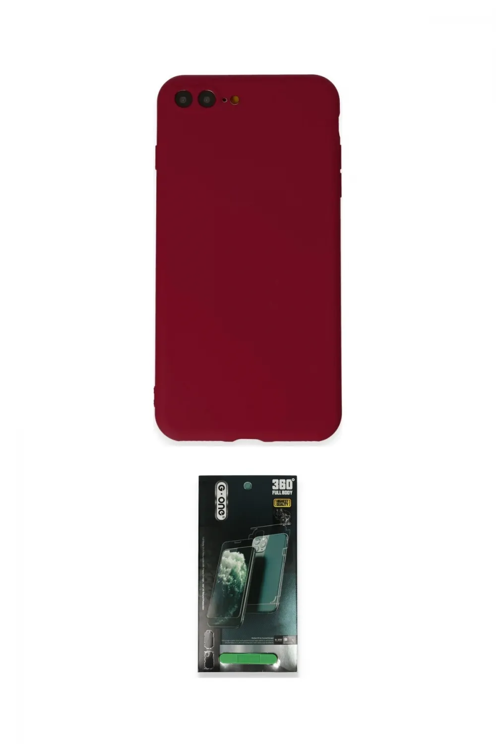 ieg™ iPhone 7 Plus Kılıf Kozmos Yansıma Özel Seri - Şeffaf 360 Full Body Arka Koruyucu
