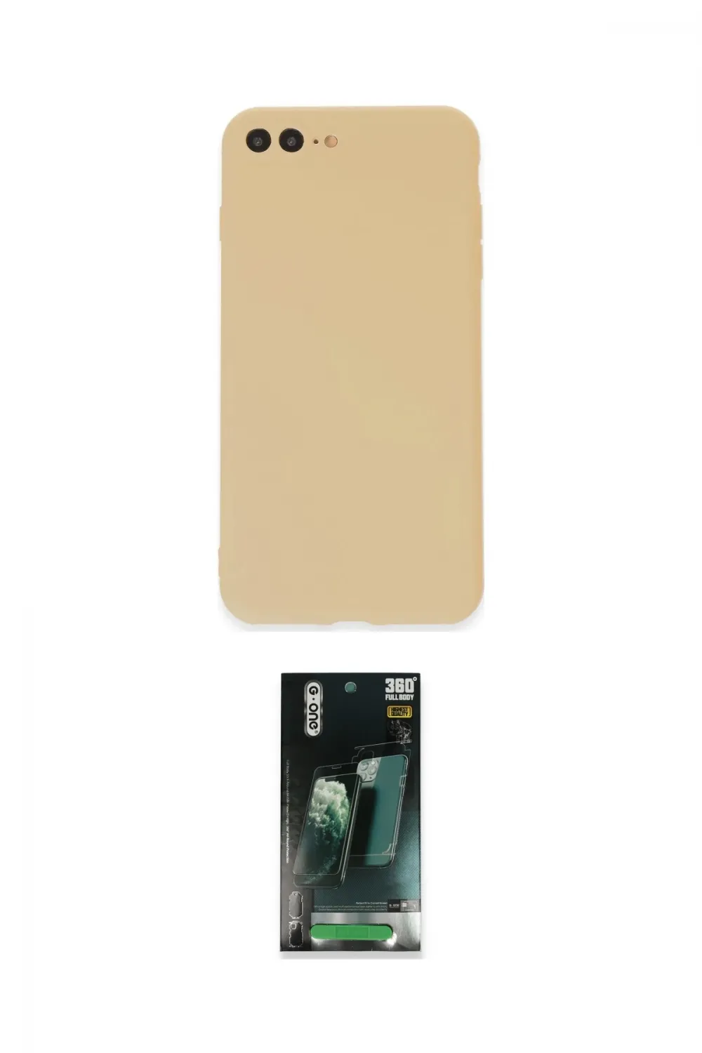ieg™ iPhone 7 Plus Kılıf Kozmos Yansıma Özel Seri - Şeffaf 360 Full Body Arka Koruyucu
