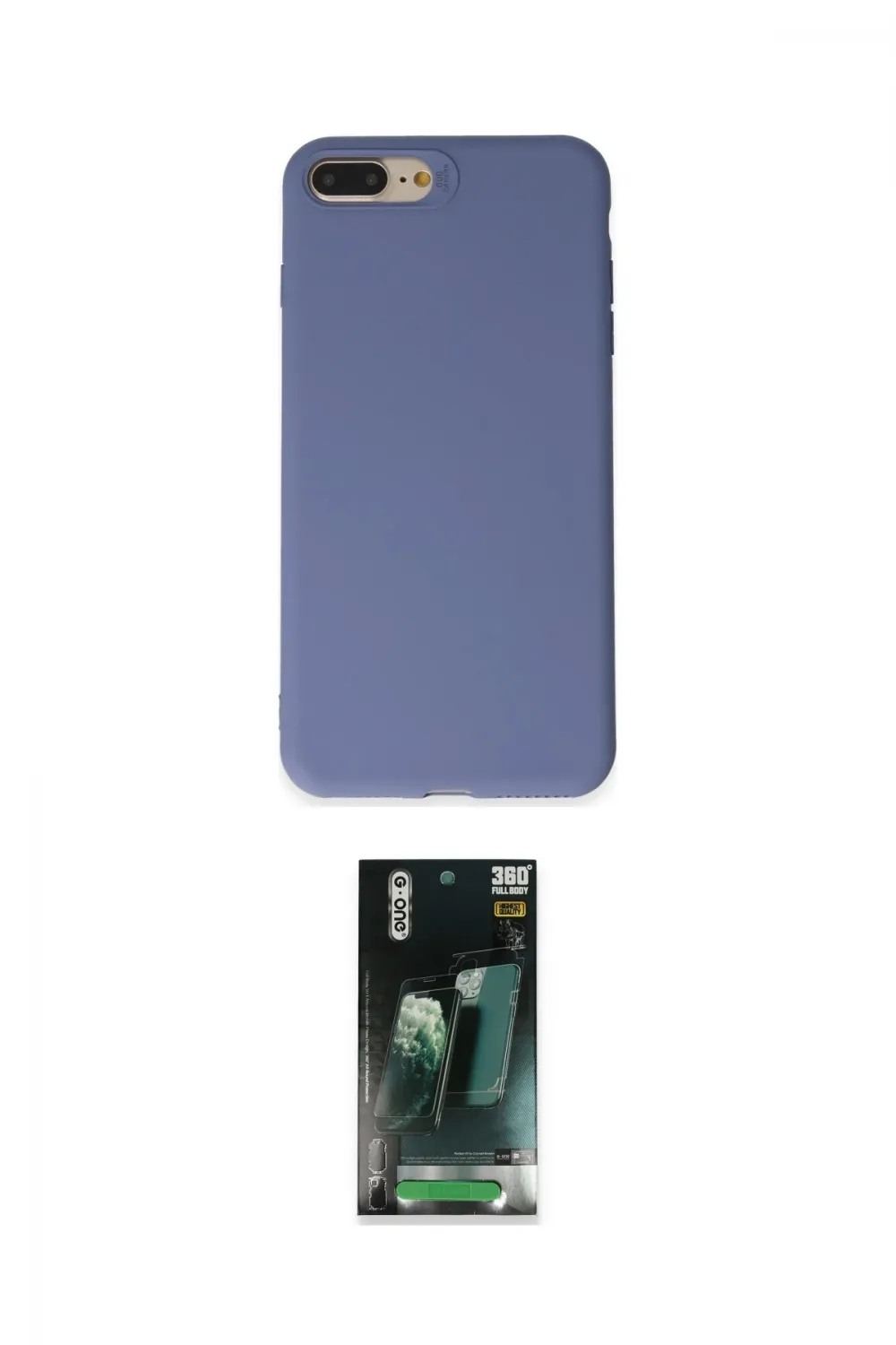 ieg™ iPhone 7 Plus Kılıf Kozmos Yansıma Özel Seri - Şeffaf 360 Full Body Arka Koruyucu