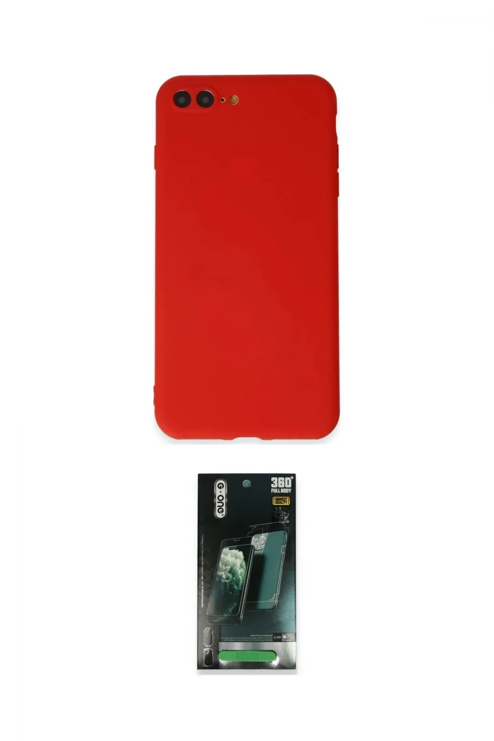 ieg™ iPhone 7 Plus Kılıf Kozmos Yansıma Özel Seri - Şeffaf 360 Full Body Arka Koruyucu