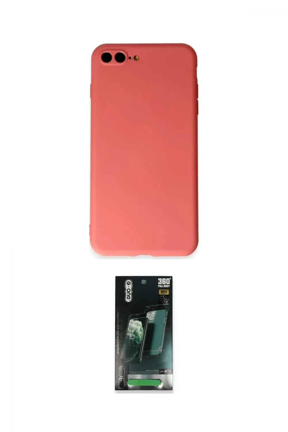 ieg™ iPhone 7 Plus Kılıf Kozmos Yansıma Özel Seri - Şeffaf 360 Full Body Arka Koruyucu