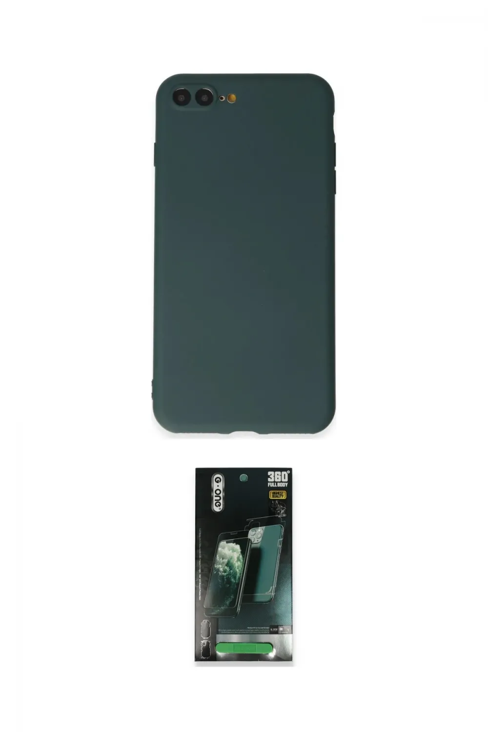 ieg™ iPhone 7 Plus Kılıf Kozmos Yansıma Özel Seri - Şeffaf 360 Full Body Arka Koruyucu