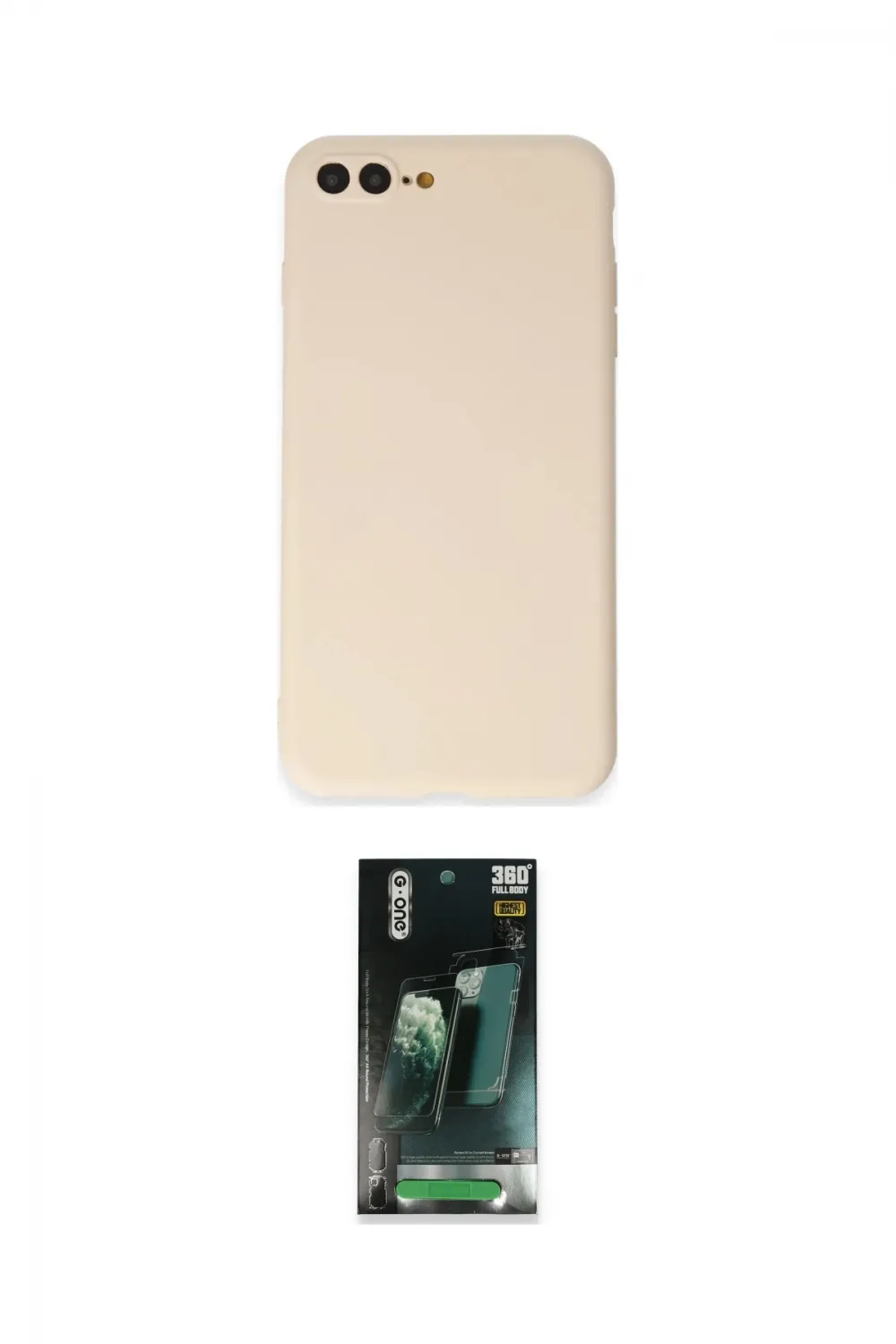 ieg™ iPhone 7 Plus Kılıf Kozmos Yansıma Özel Seri - Şeffaf 360 Full Body Arka Koruyucu