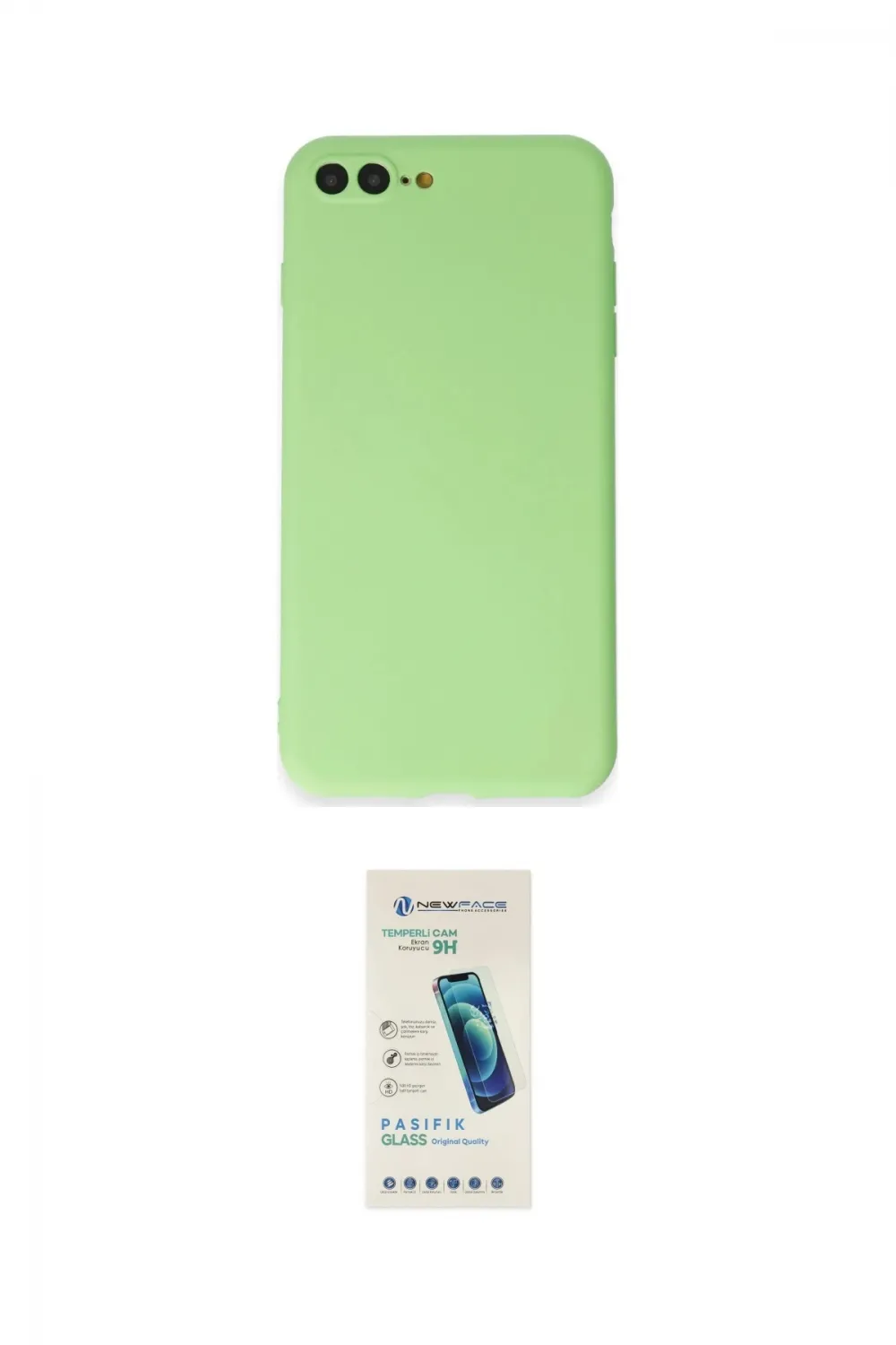 ieg™ iPhone 7 Plus Kılıf Kozmos Yansıma Özel Seri - Şeffaf Pasifik Cam Ekran Koruyucu