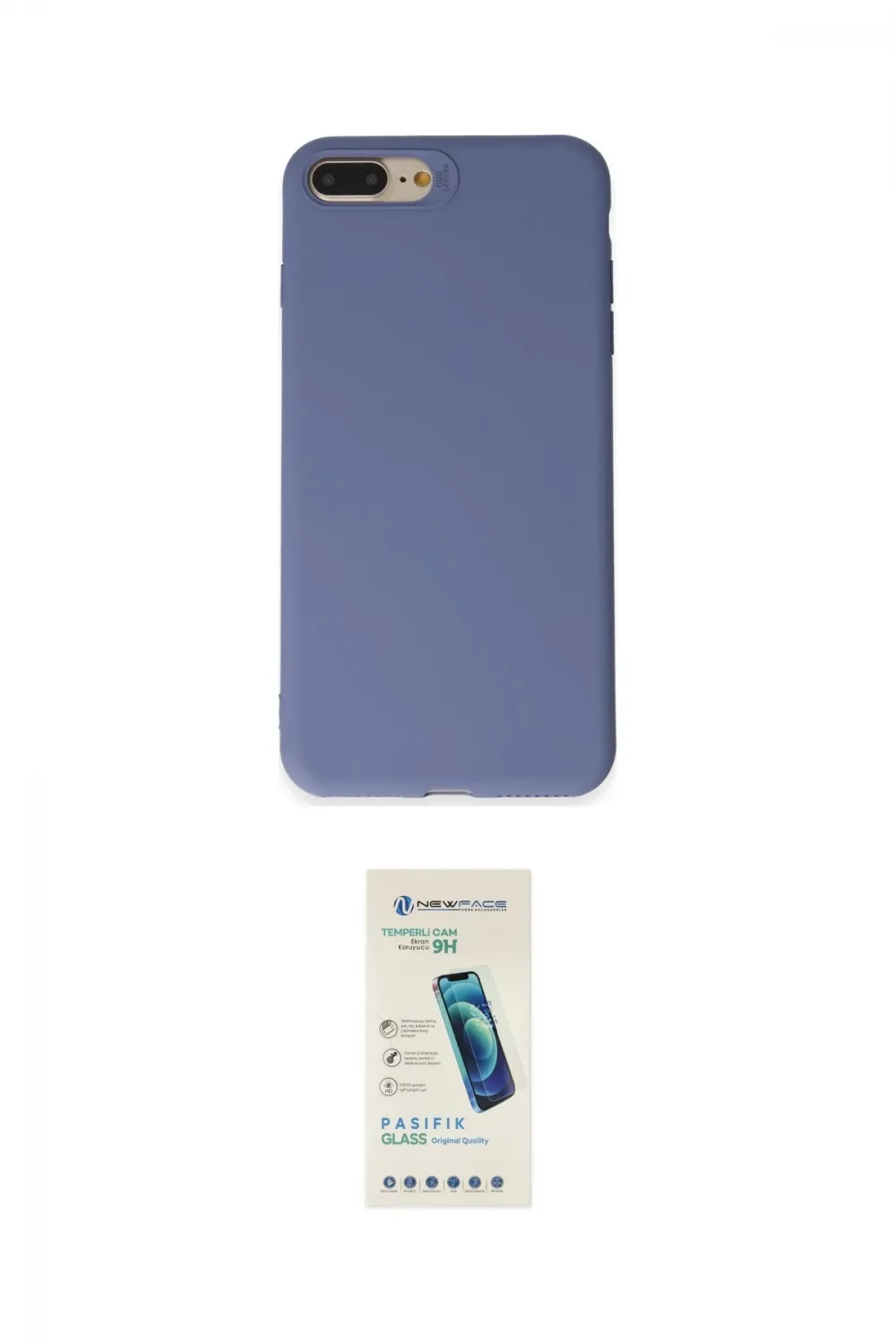 ieg™ iPhone 7 Plus Kılıf Kozmos Yansıma Özel Seri - Şeffaf Pasifik Cam Ekran Koruyucu