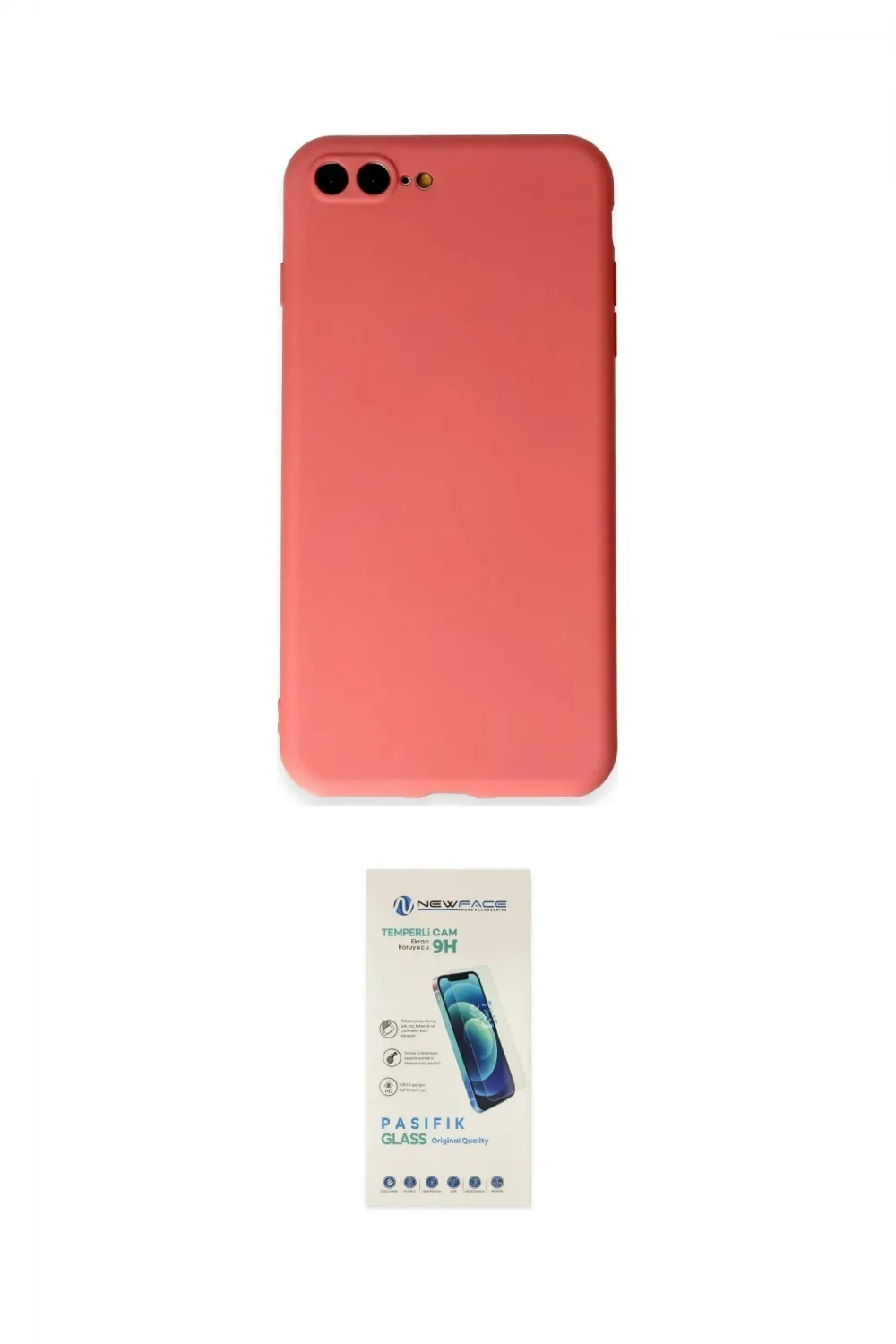 ieg™ iPhone 7 Plus Kılıf Kozmos Yansıma Özel Seri - Şeffaf Pasifik Cam Ekran Koruyucu