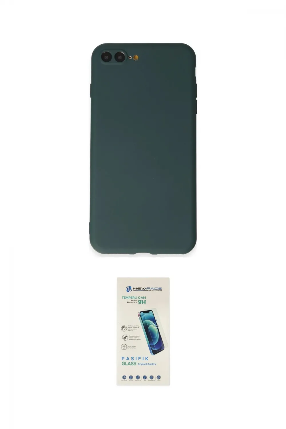 ieg™ iPhone 7 Plus Kılıf Kozmos Yansıma Özel Seri - Şeffaf Pasifik Cam Ekran Koruyucu