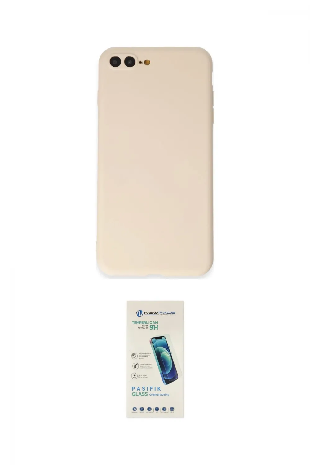 ieg™ iPhone 7 Plus Kılıf Kozmos Yansıma Özel Seri - Şeffaf Pasifik Cam Ekran Koruyucu