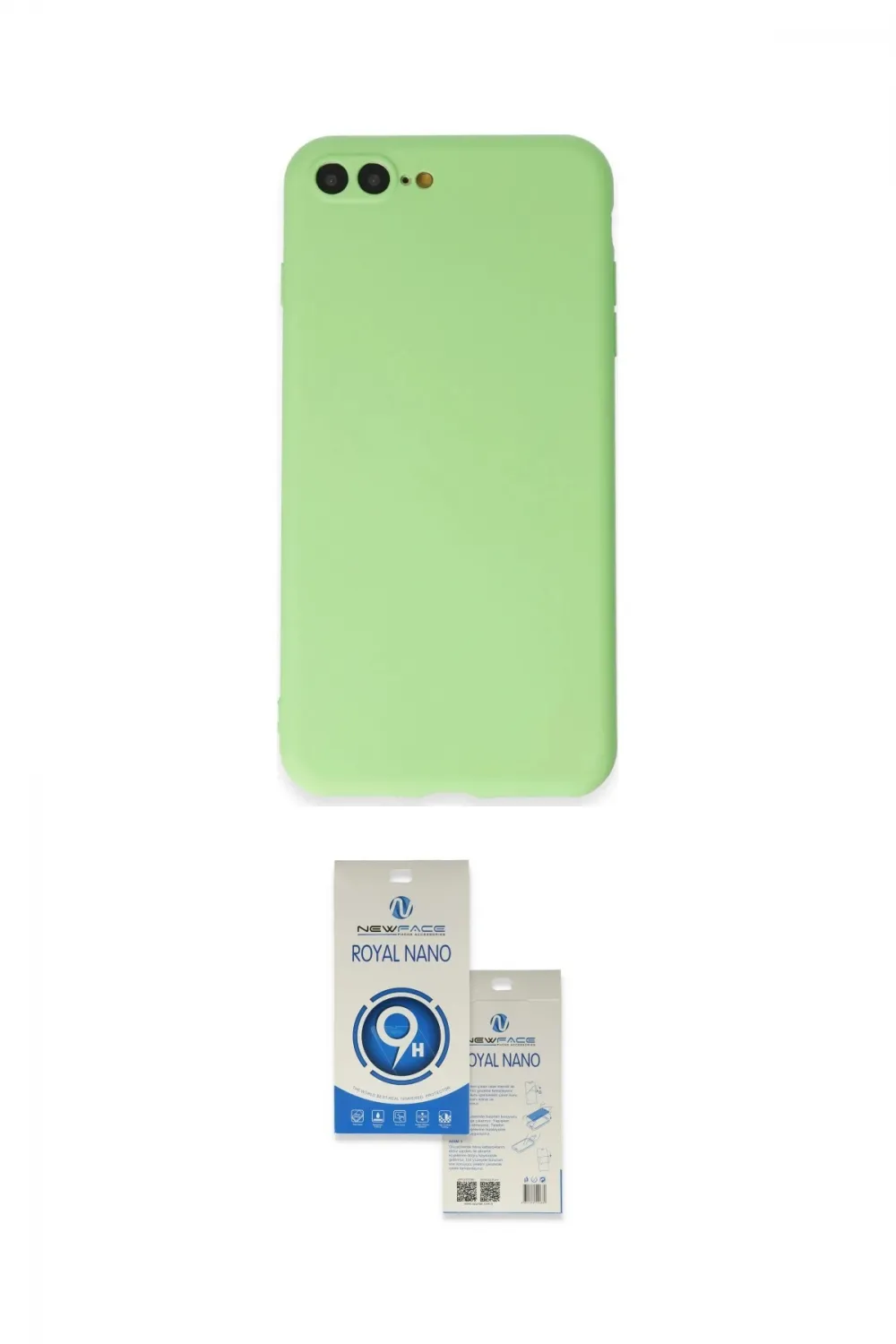 ieg™ iPhone 7 Plus Kılıf Kozmos Yansıma Özel Seri - Şeffaf Royal Nano Ekran Koruyucu