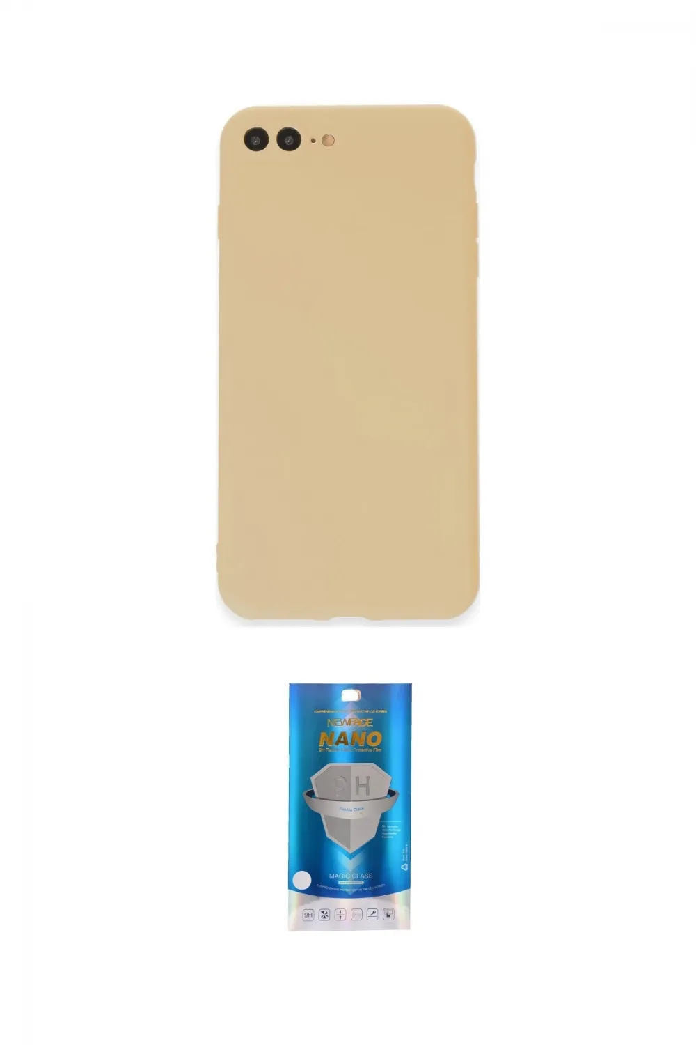 ieg™ iPhone 7 Plus Kılıf Kozmos Yansıma Özel Seri - Şeffaf Royal Nano Ekran Koruyucu
