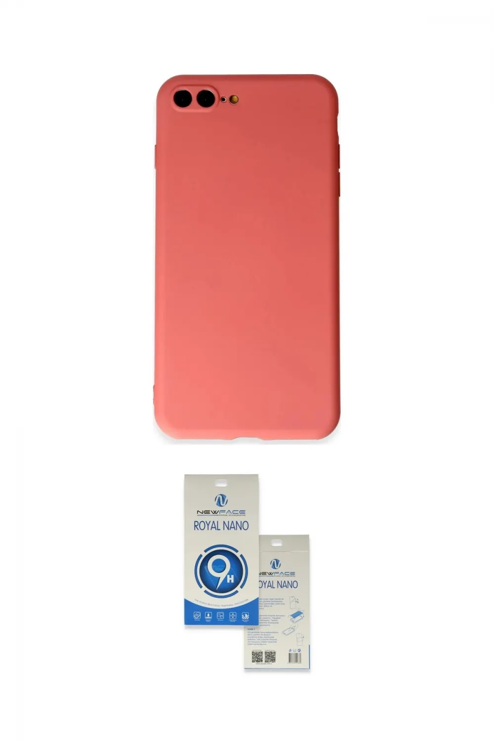 ieg™ iPhone 7 Plus Kılıf Kozmos Yansıma Özel Seri - Şeffaf Royal Nano Ekran Koruyucu