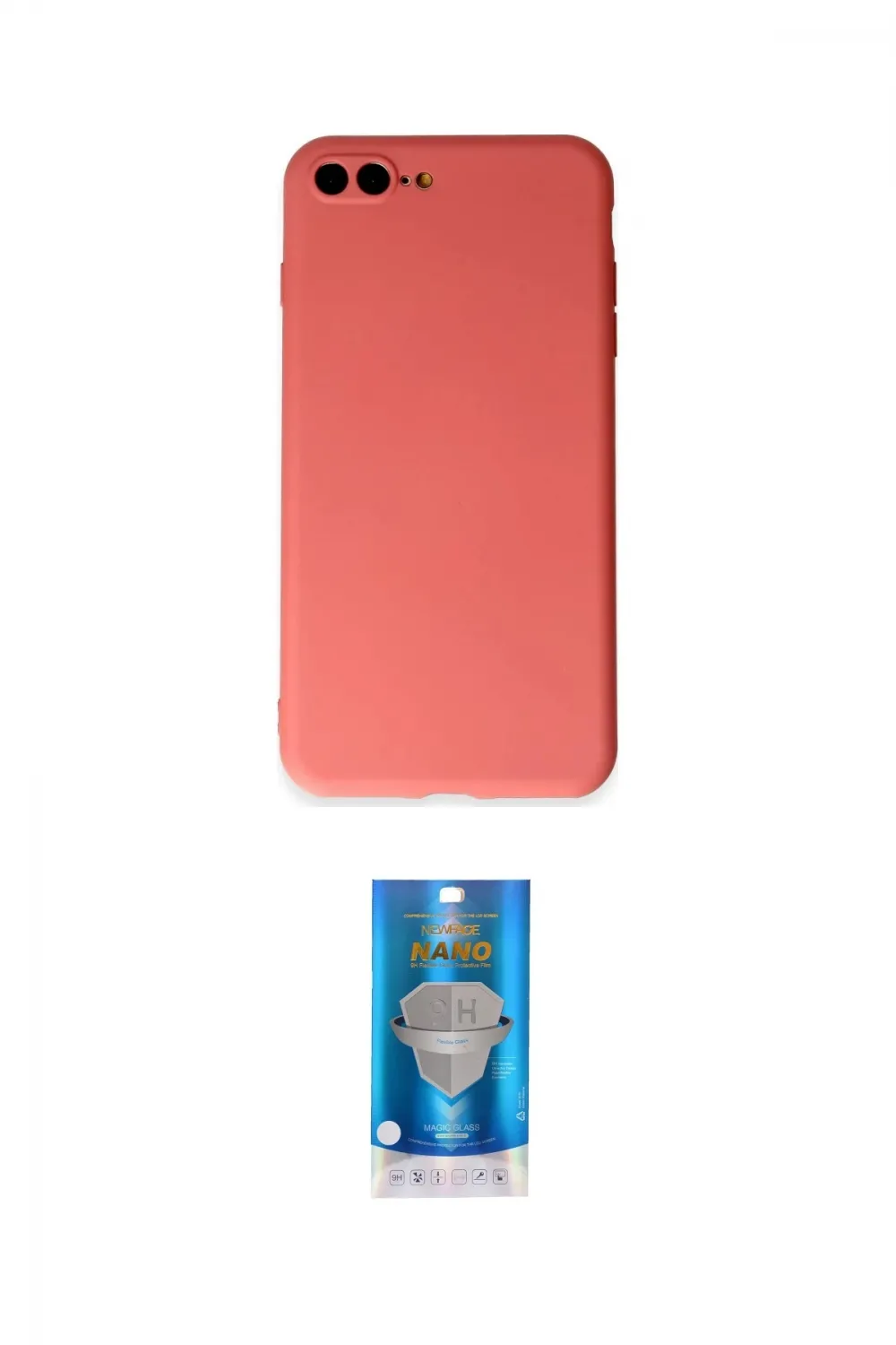 ieg™ iPhone 7 Plus Kılıf Kozmos Yansıma Özel Seri - Şeffaf Royal Nano Ekran Koruyucu