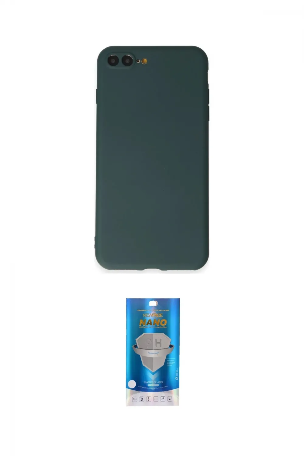 ieg™ iPhone 7 Plus Kılıf Kozmos Yansıma Özel Seri - Şeffaf Royal Nano Ekran Koruyucu