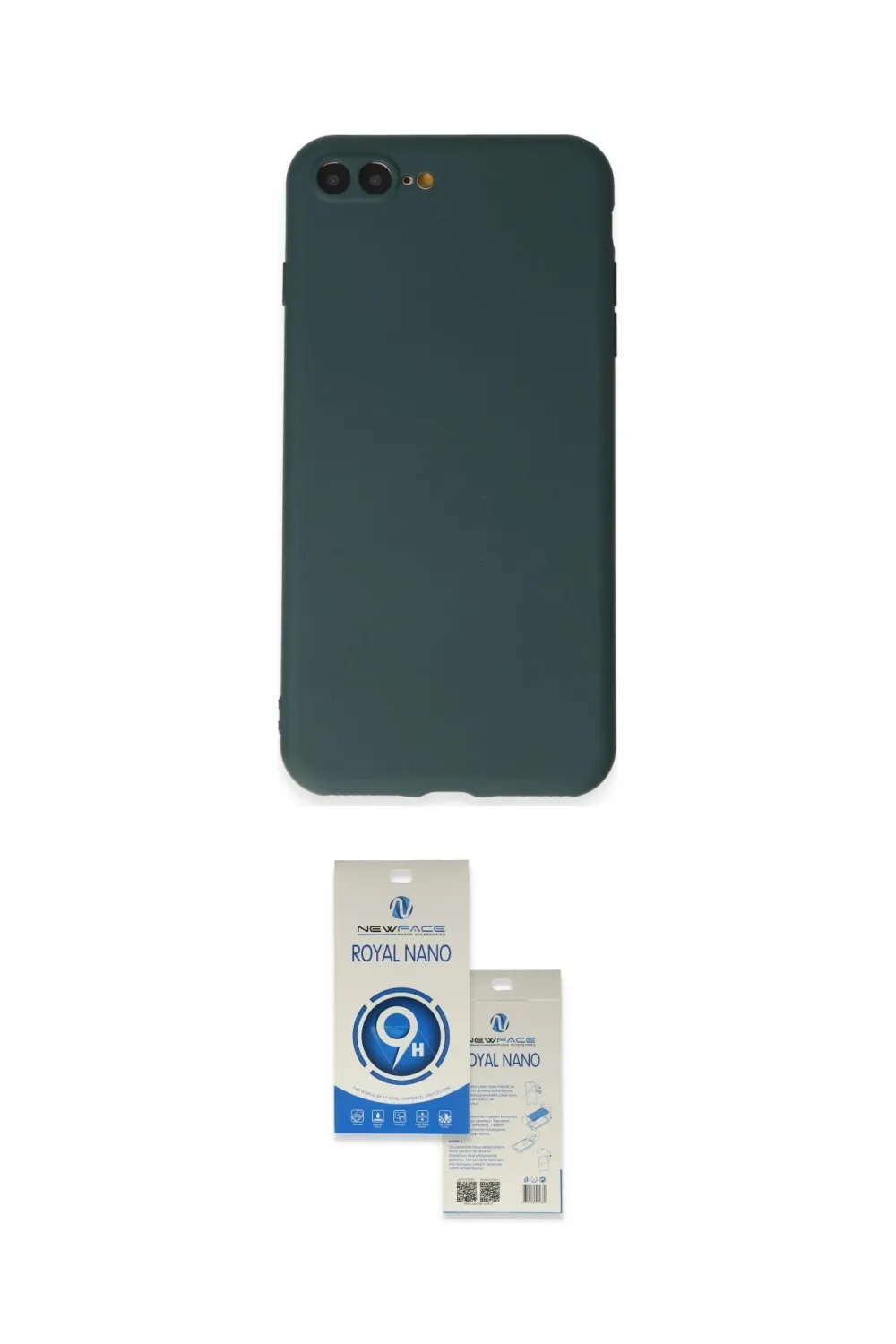 ieg™ iPhone 7 Plus Kılıf Kozmos Yansıma Özel Seri - Şeffaf Royal Nano Ekran Koruyucu