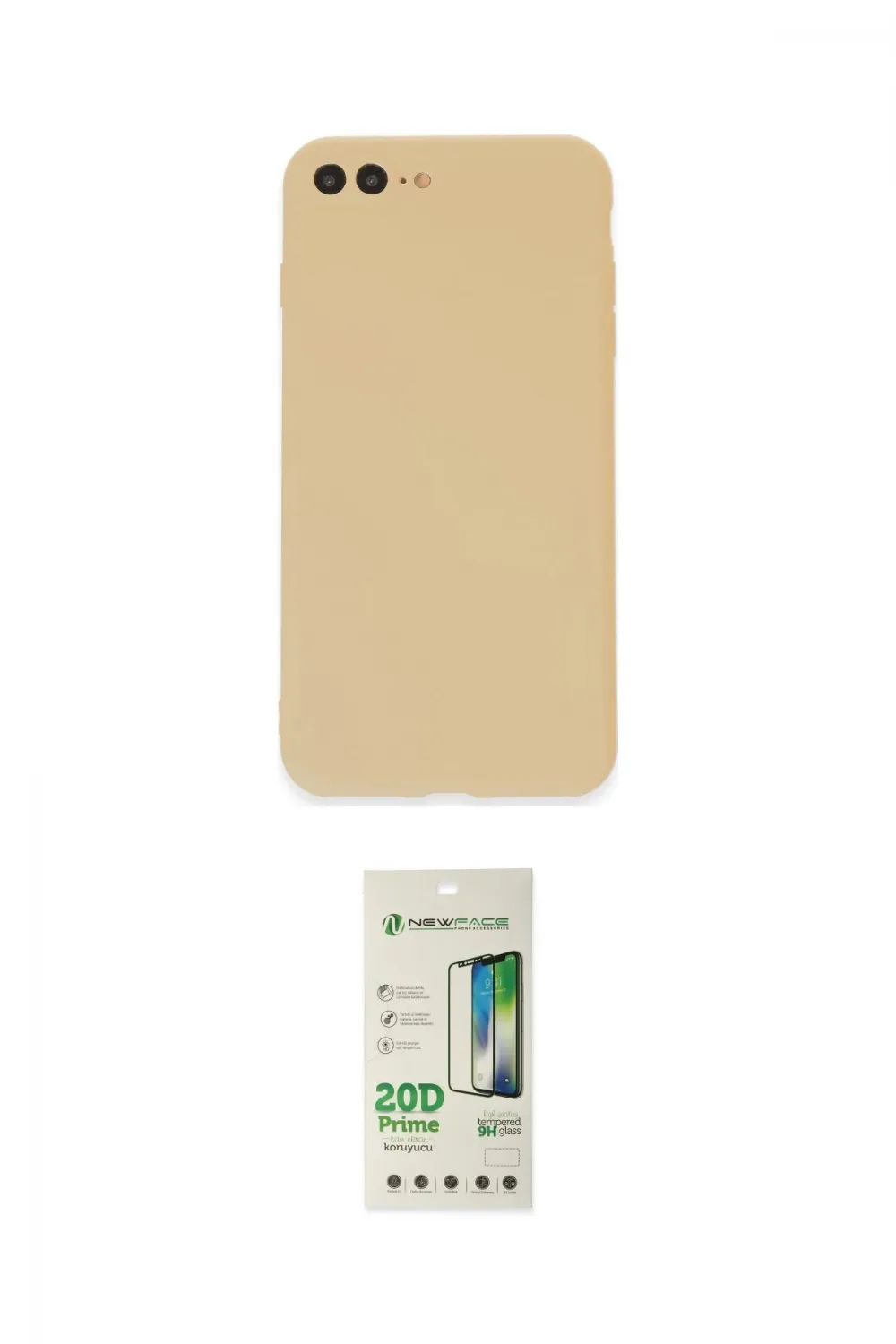 ieg™ iPhone 7 Plus Kılıf Kozmos Yansıma Özel Seri - Siyah 20D Premium Cam Ekran Koruyucu
