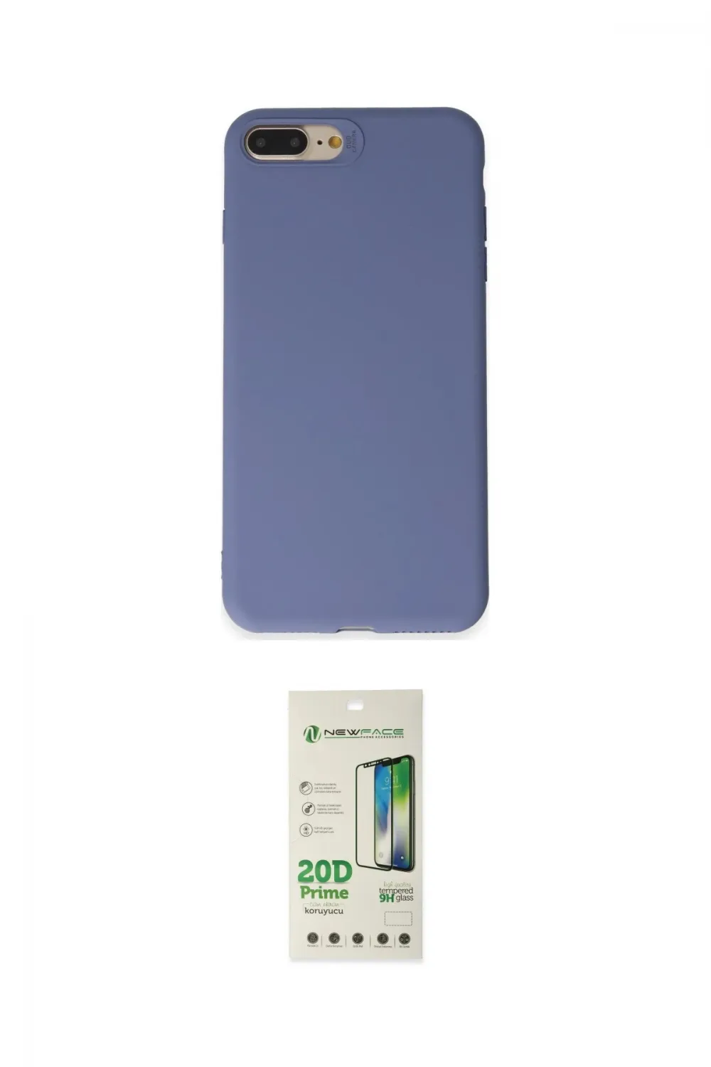 ieg™ iPhone 7 Plus Kılıf Kozmos Yansıma Özel Seri - Siyah 20D Premium Cam Ekran Koruyucu