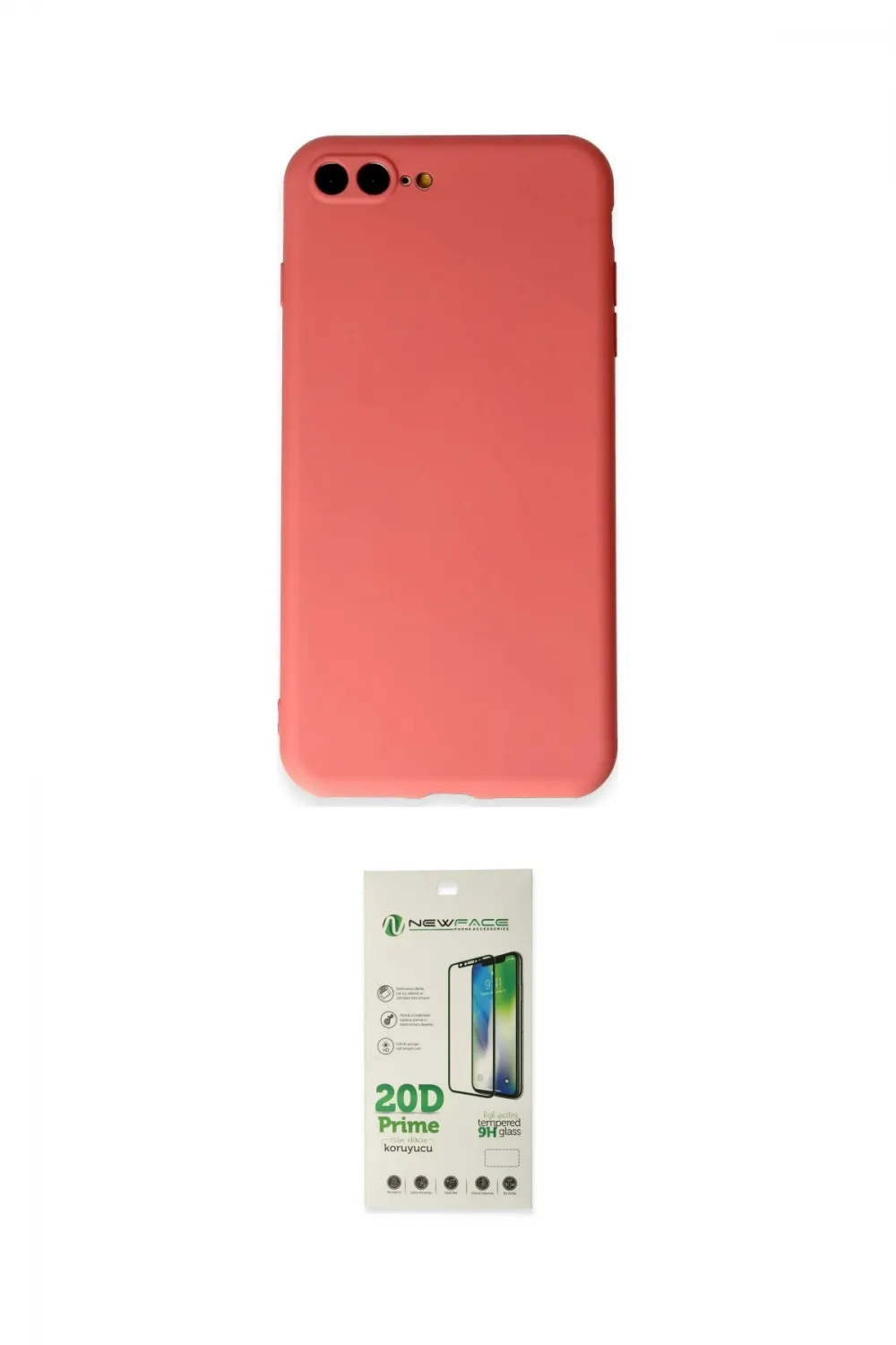 ieg™ iPhone 7 Plus Kılıf Kozmos Yansıma Özel Seri - Siyah 20D Premium Cam Ekran Koruyucu