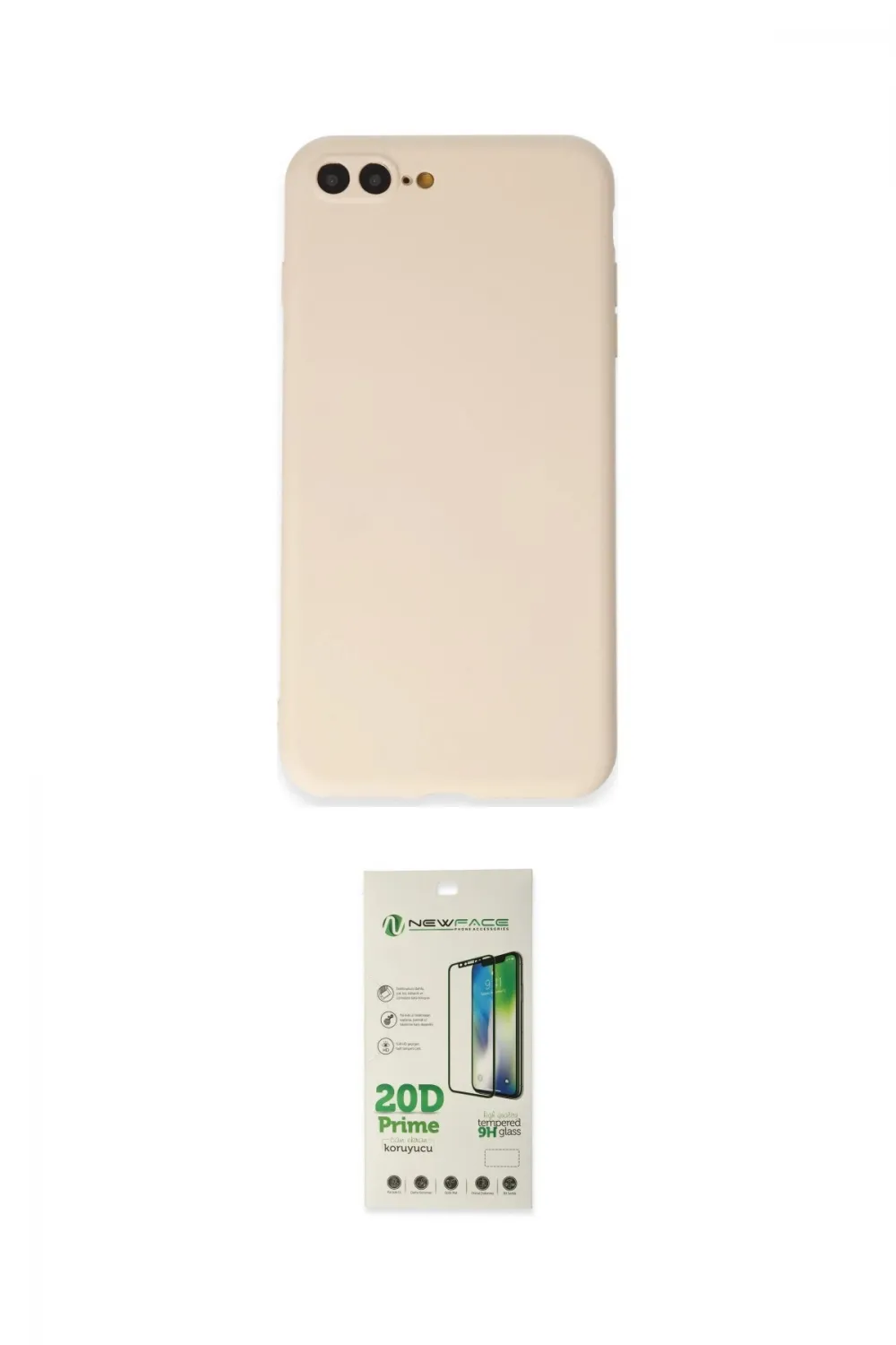 ieg™ iPhone 7 Plus Kılıf Kozmos Yansıma Özel Seri - Siyah 20D Premium Cam Ekran Koruyucu