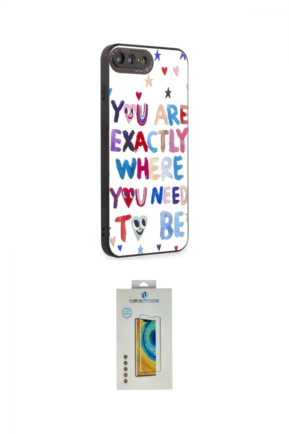 ieg™ iPhone 7 Plus Kılıf Odak Klasik Serisi - Siyah Polymer Nano Ekran Koruyucu